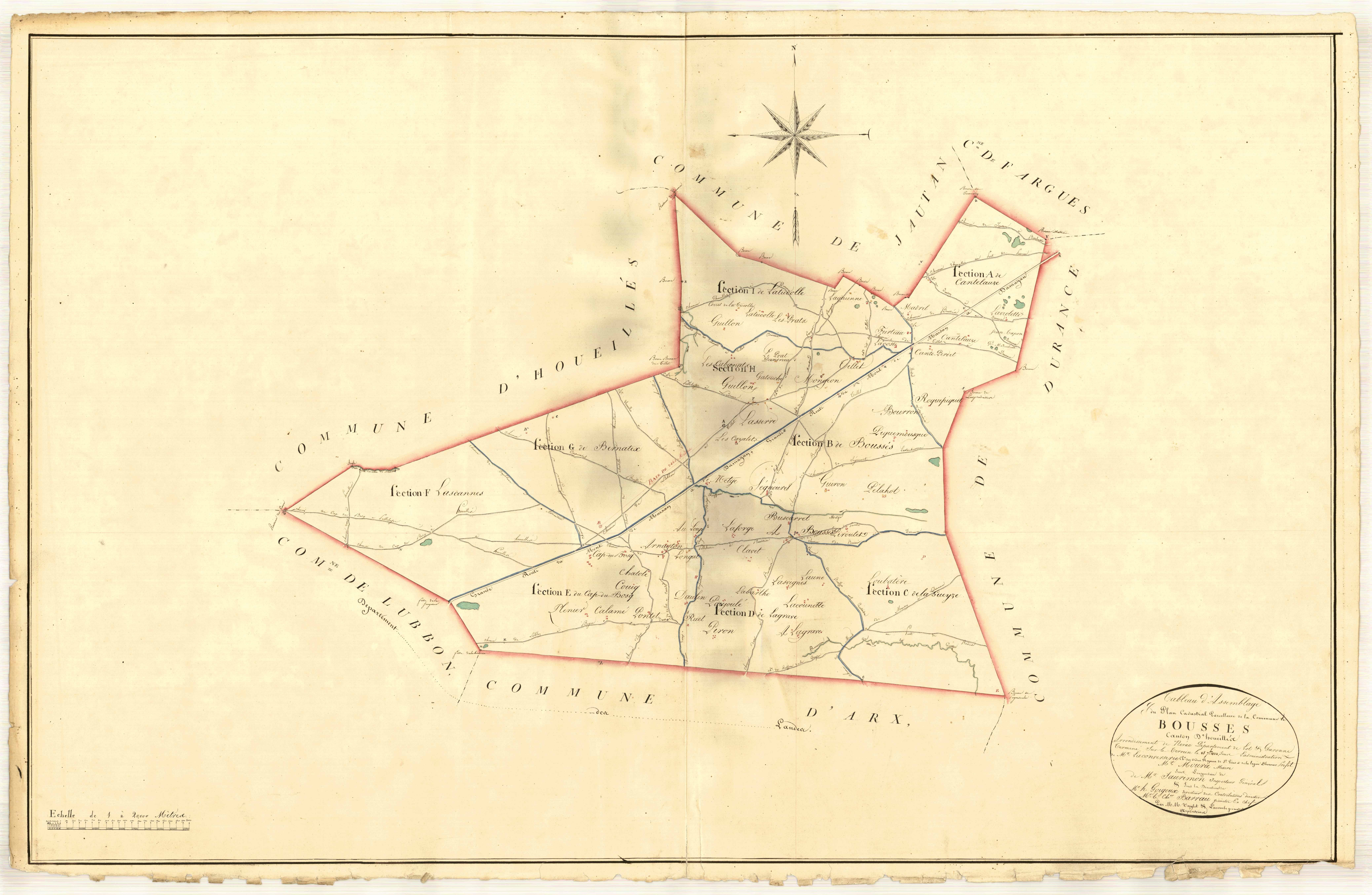 Plan napoléonien, atlas-TA, Boussès