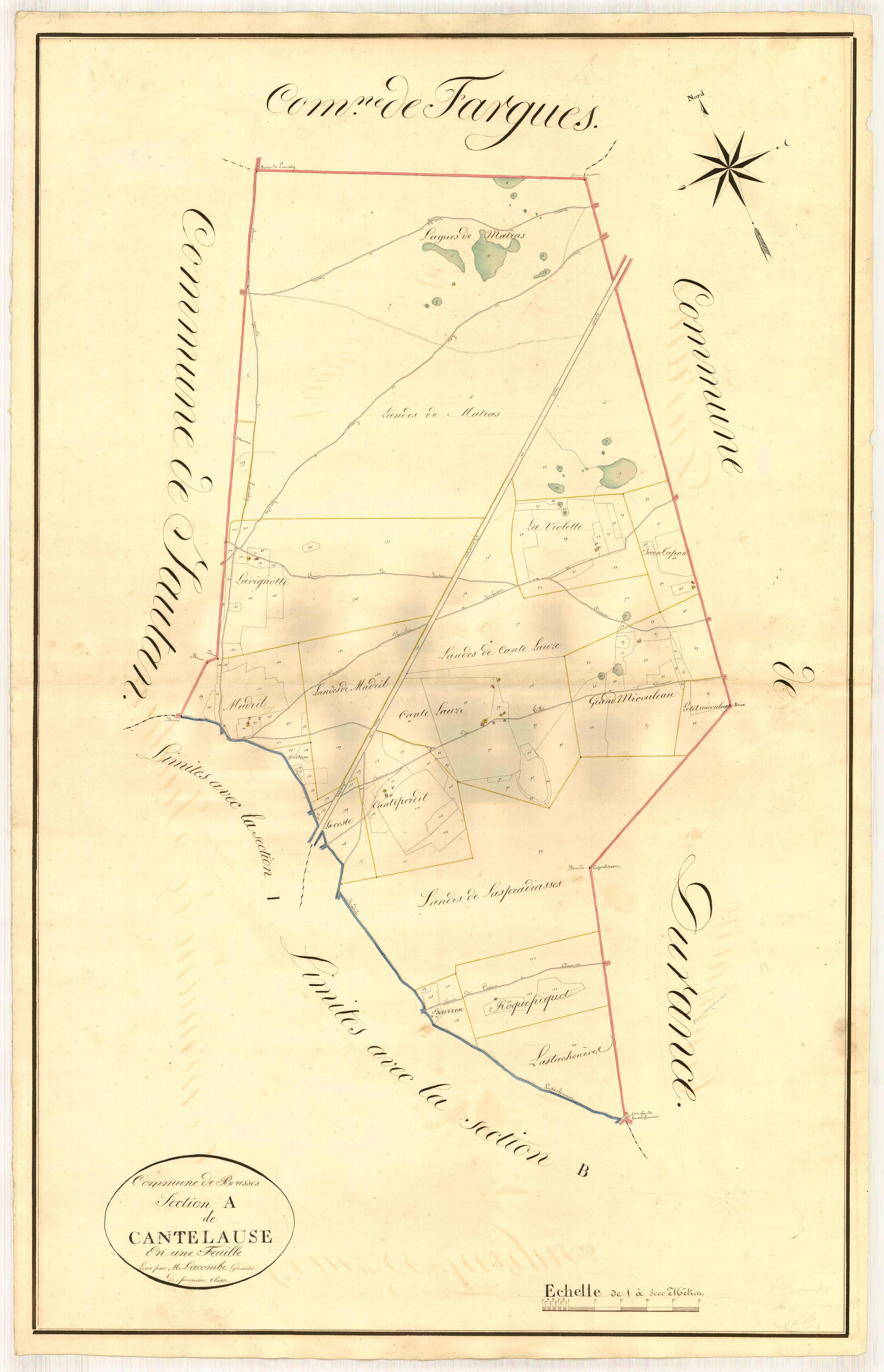 Plan napoléonien, atlas-A Cantelauze, Boussès