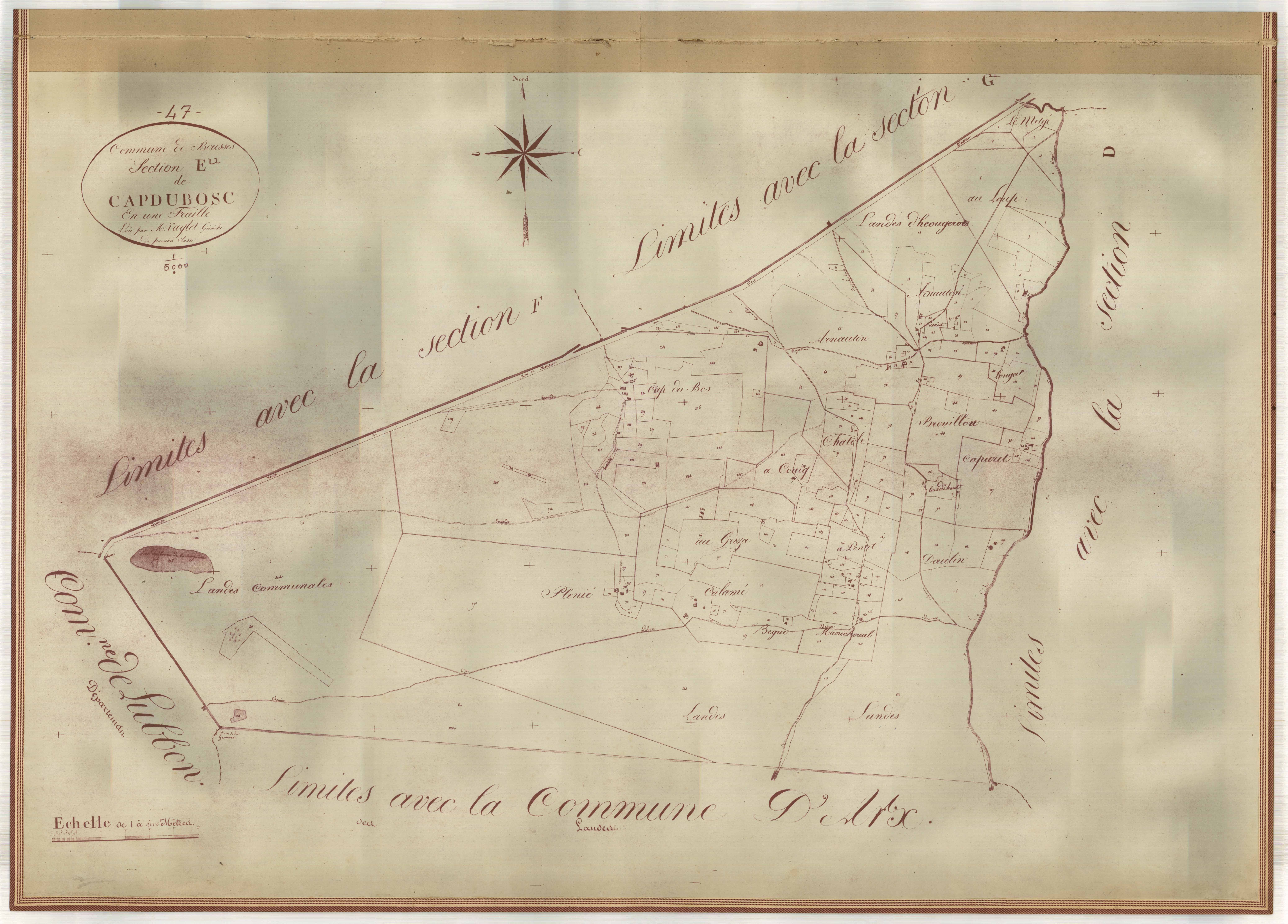 Plan napoléonien-E Le Cap-du-Bosc, Boussès