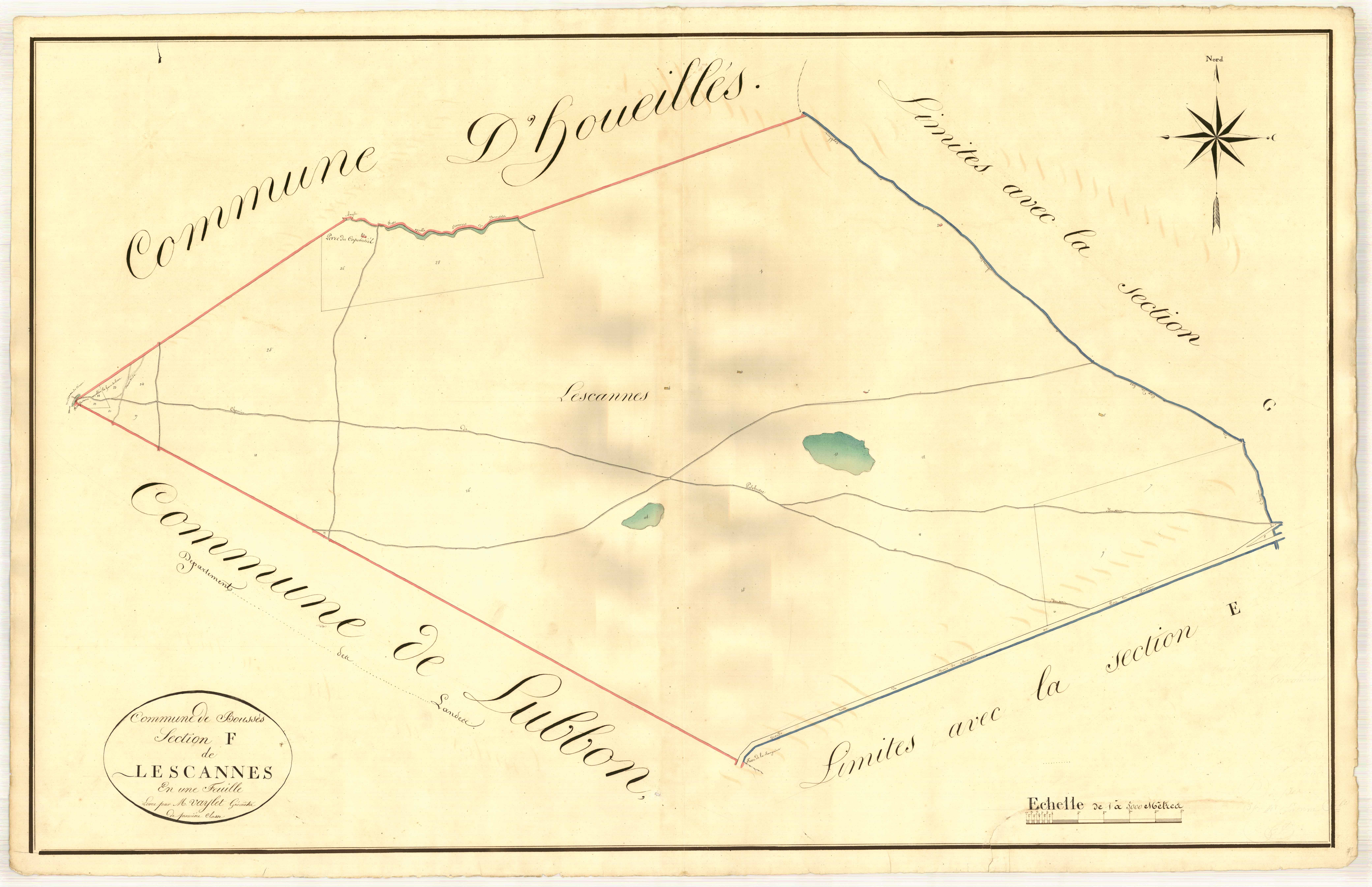 Plan napoléonien, atlas-F Lascannes, Boussès