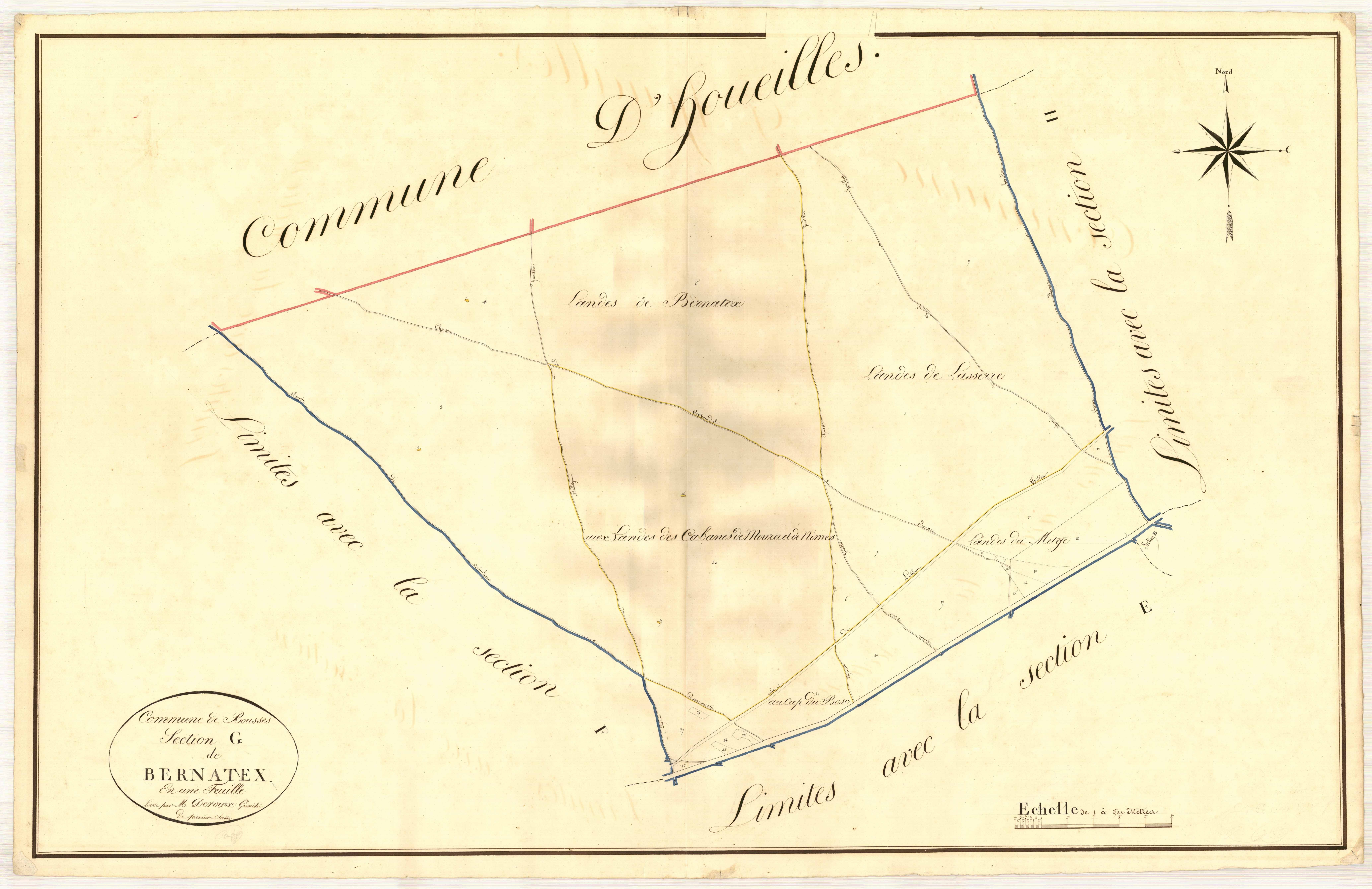 Plan napoléonien, atlas-G Bernatex, Boussès