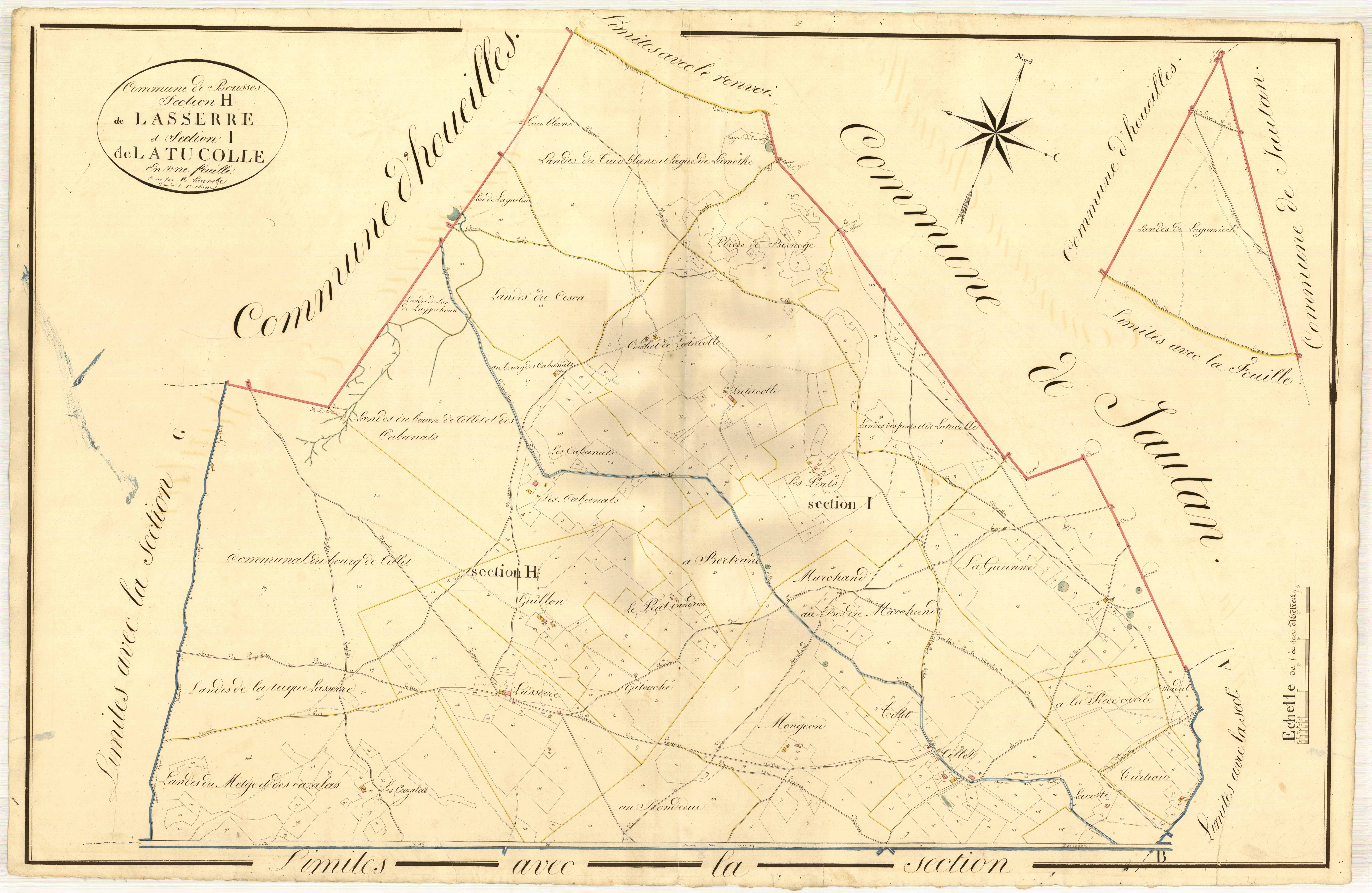 Plan napoléonien, atlas-H Guillon, Boussès