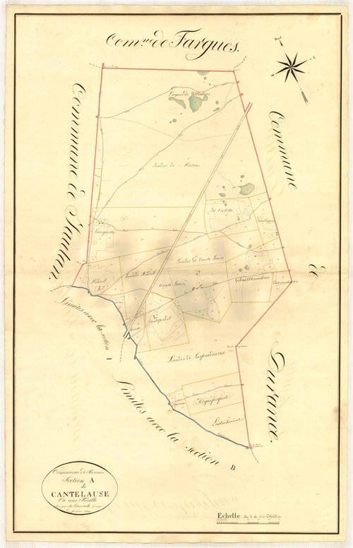 Plan napoléonien, atlas-A Cantelauze, Boussès