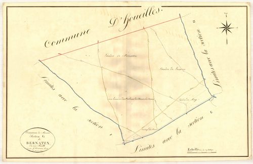 Plan napoléonien, atlas-G Bernatex, Boussès