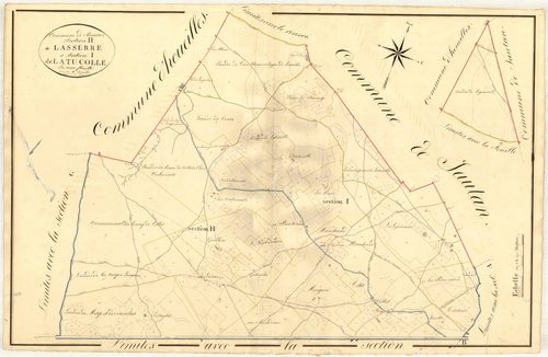 Plan napoléonien, atlas-H Guillon, Boussès