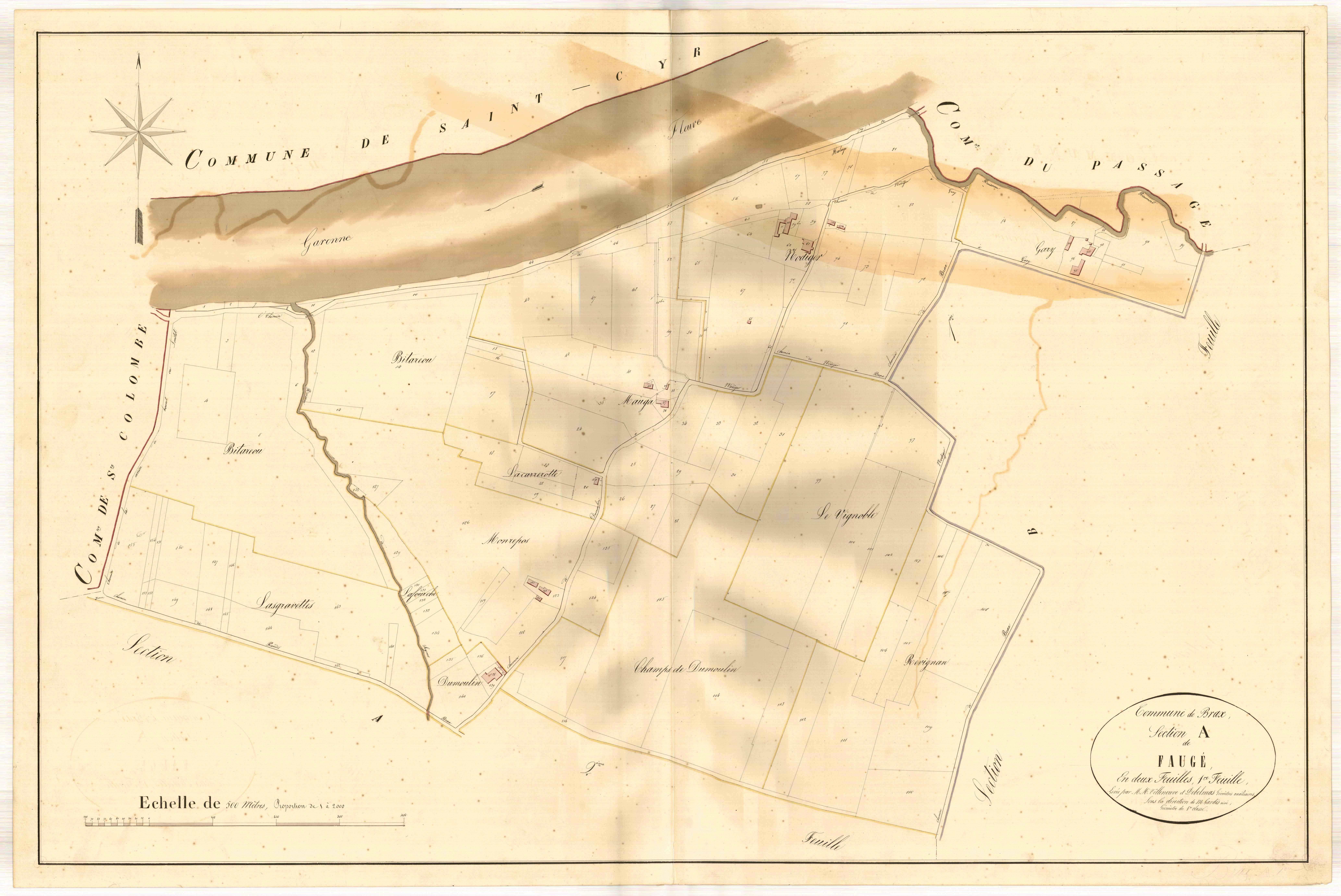 Plan napoléonien, atlas-A1 Faugé, Brax
