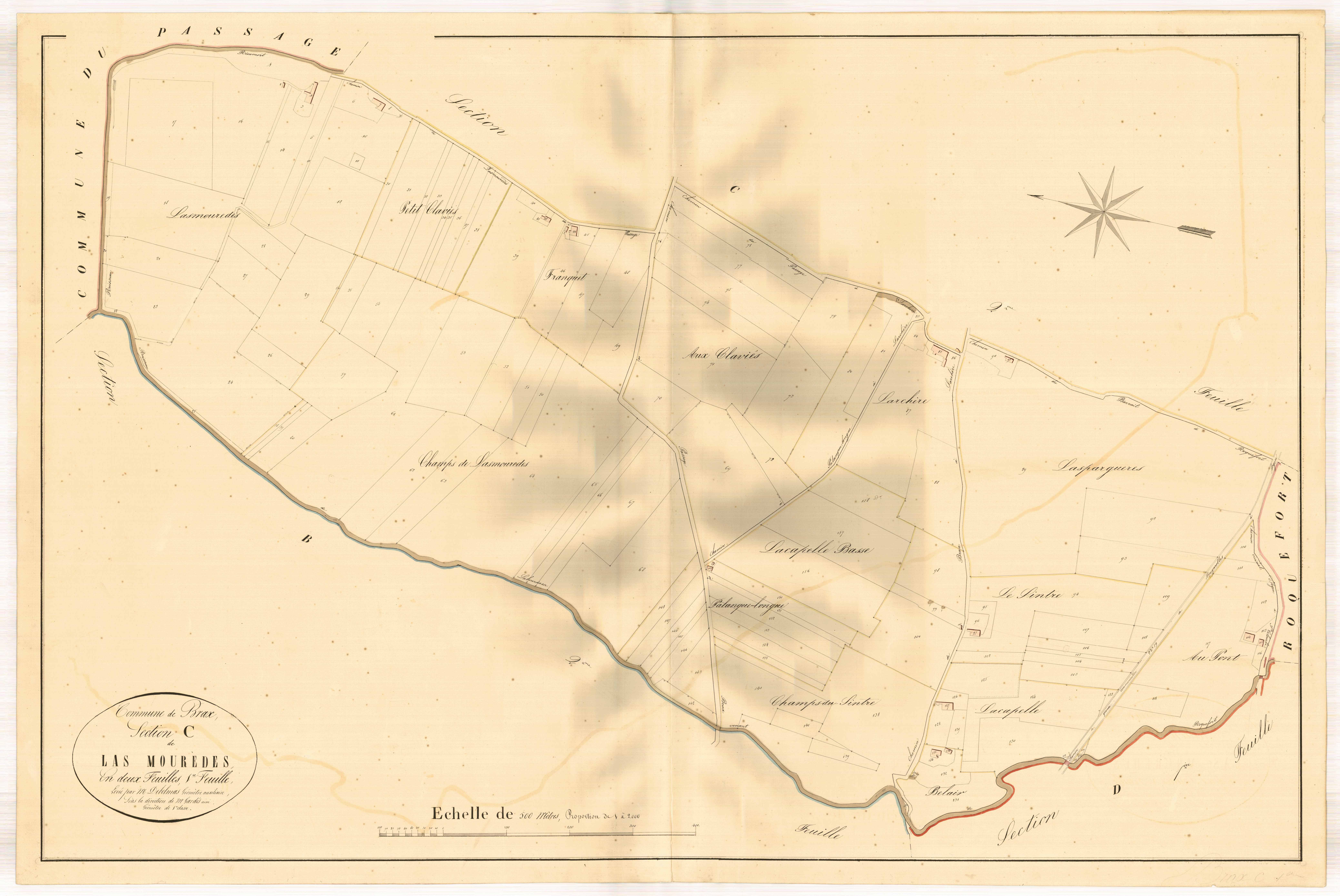 Plan napoléonien, atlas-C1 Mourèdes, Brax