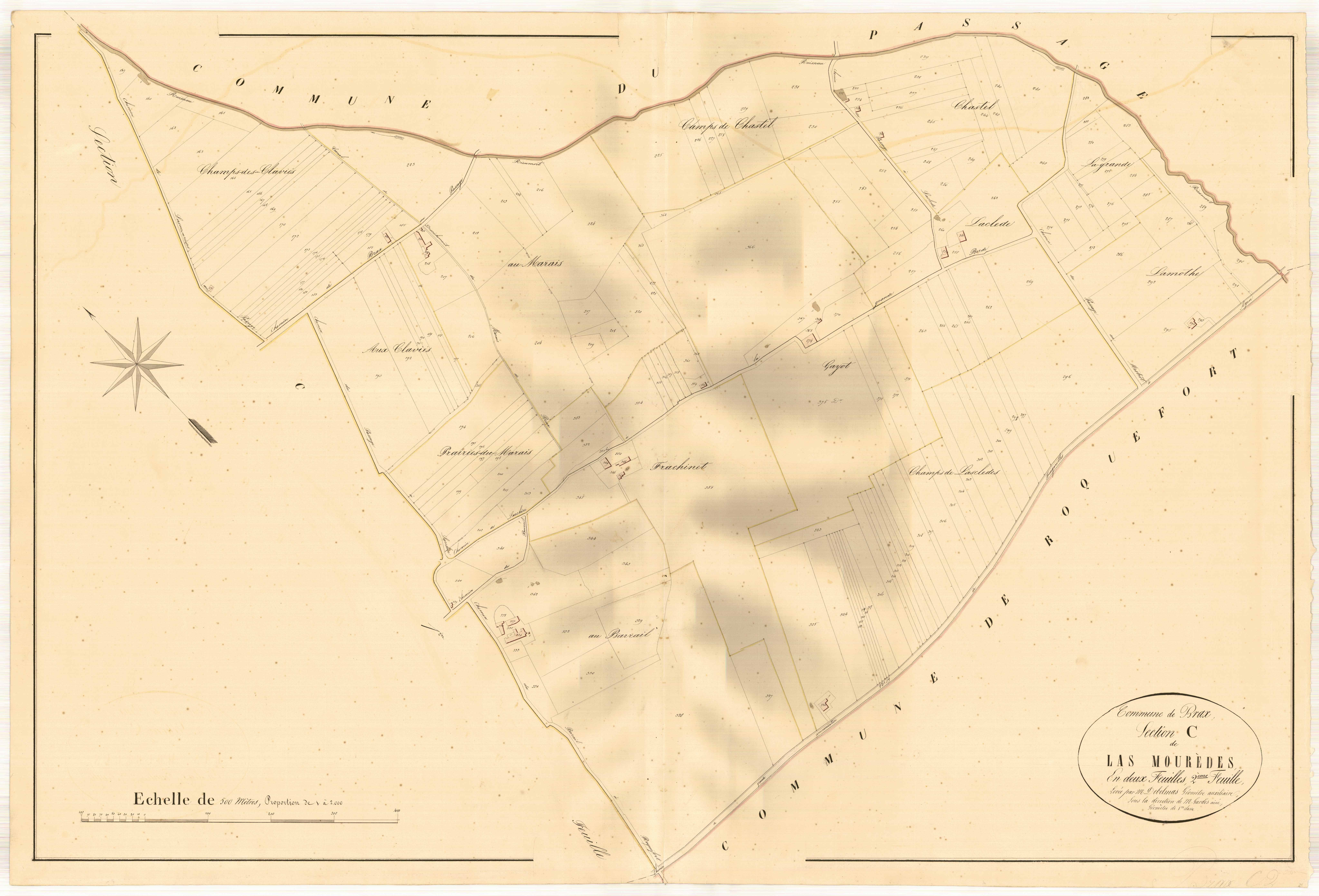 Plan napoléonien, atlas-C2 Mourèdes, Brax