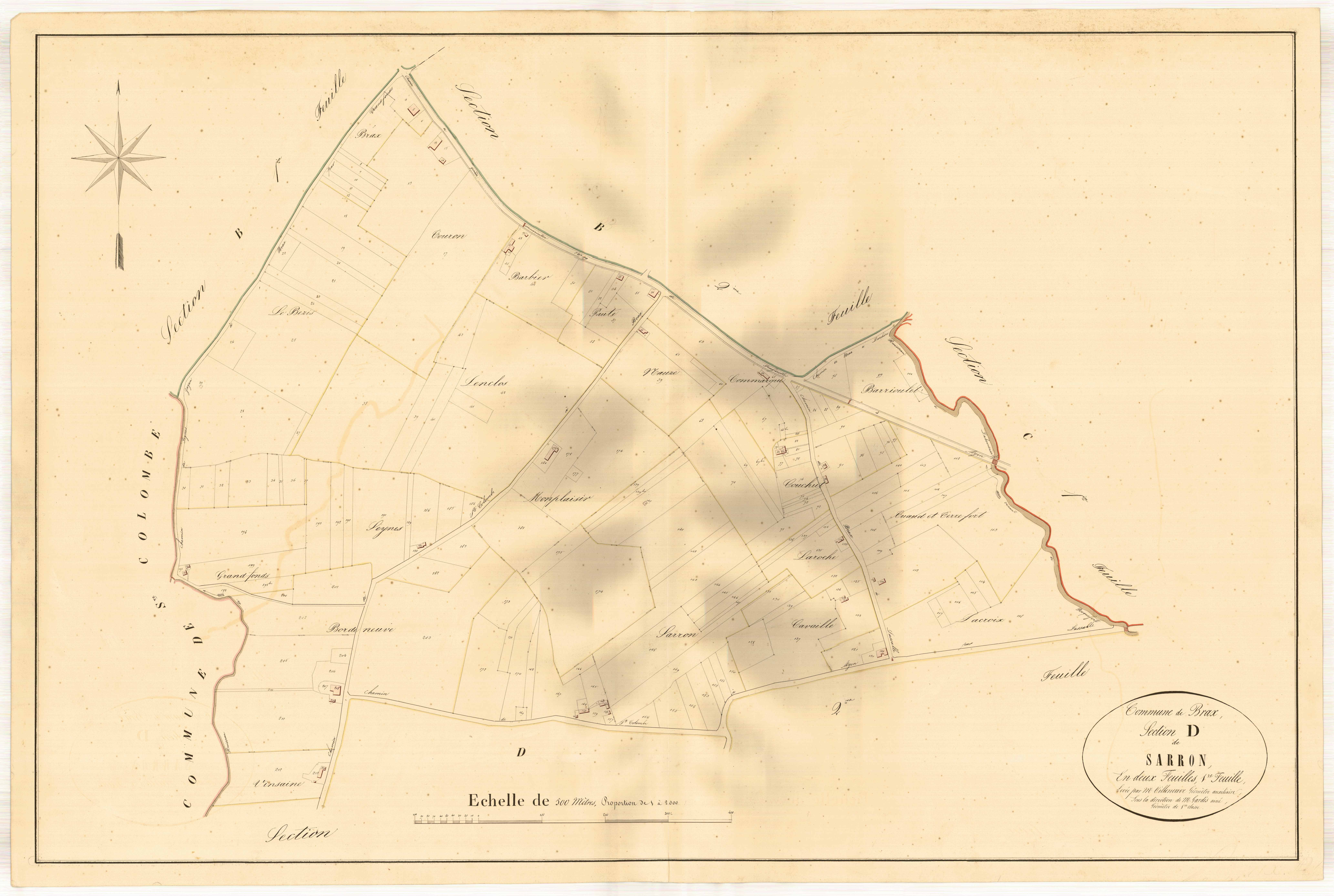 Plan napoléonien, atlas-D1 Sarron, Brax