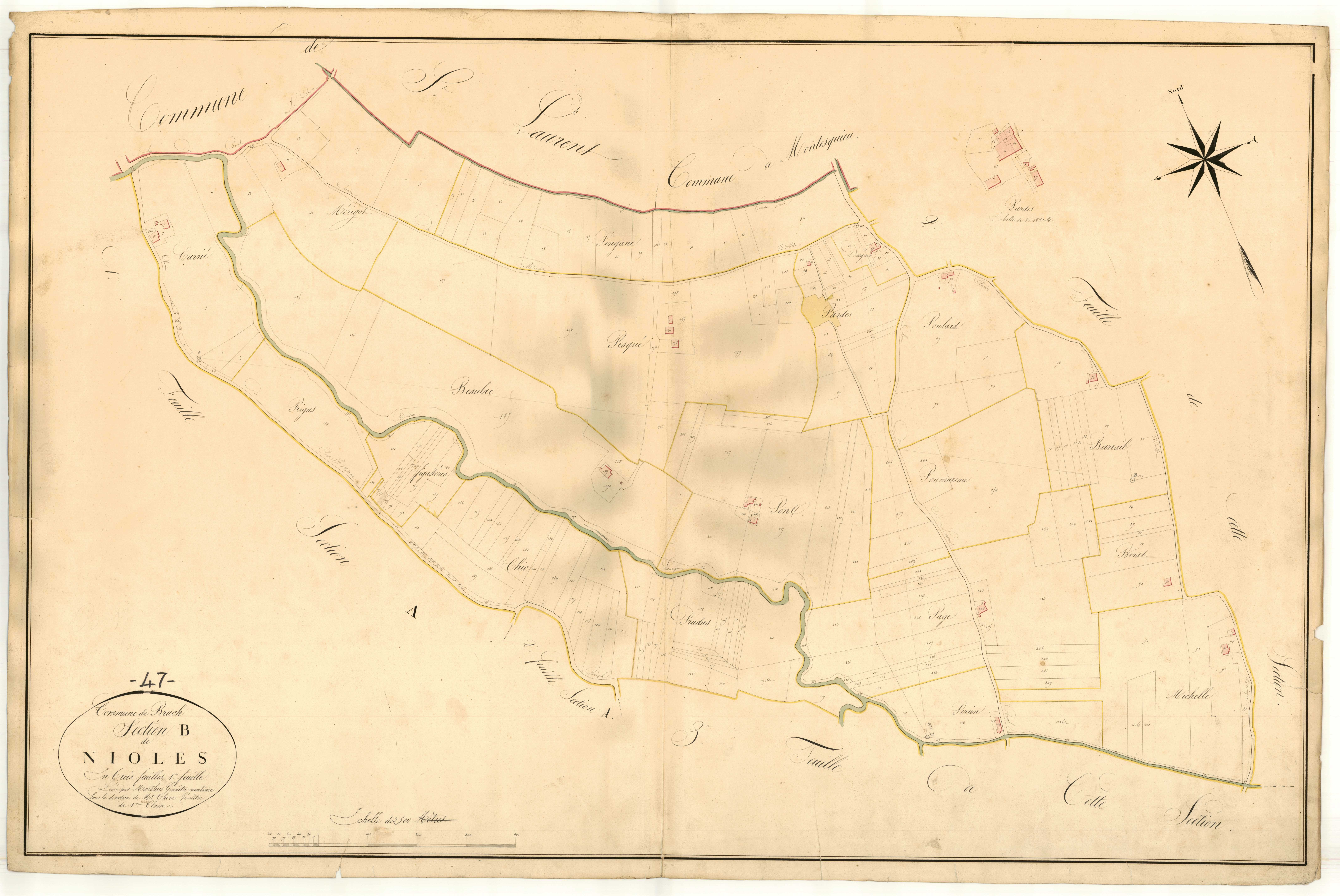 Plan napoléonien, atlas-B1 Nioles, Bruch