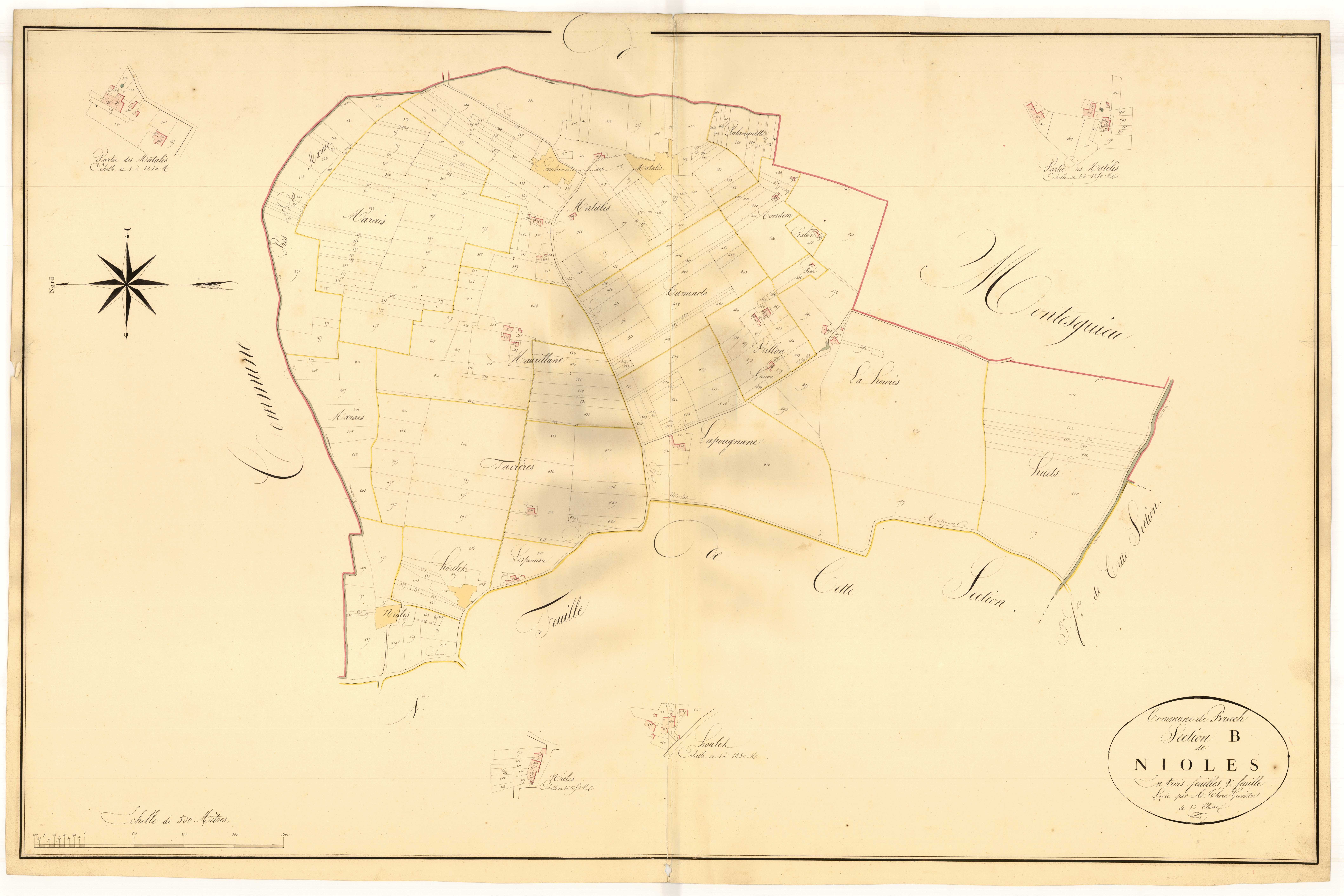 Plan napoléonien, atlas-B2 Nioles, Bruch