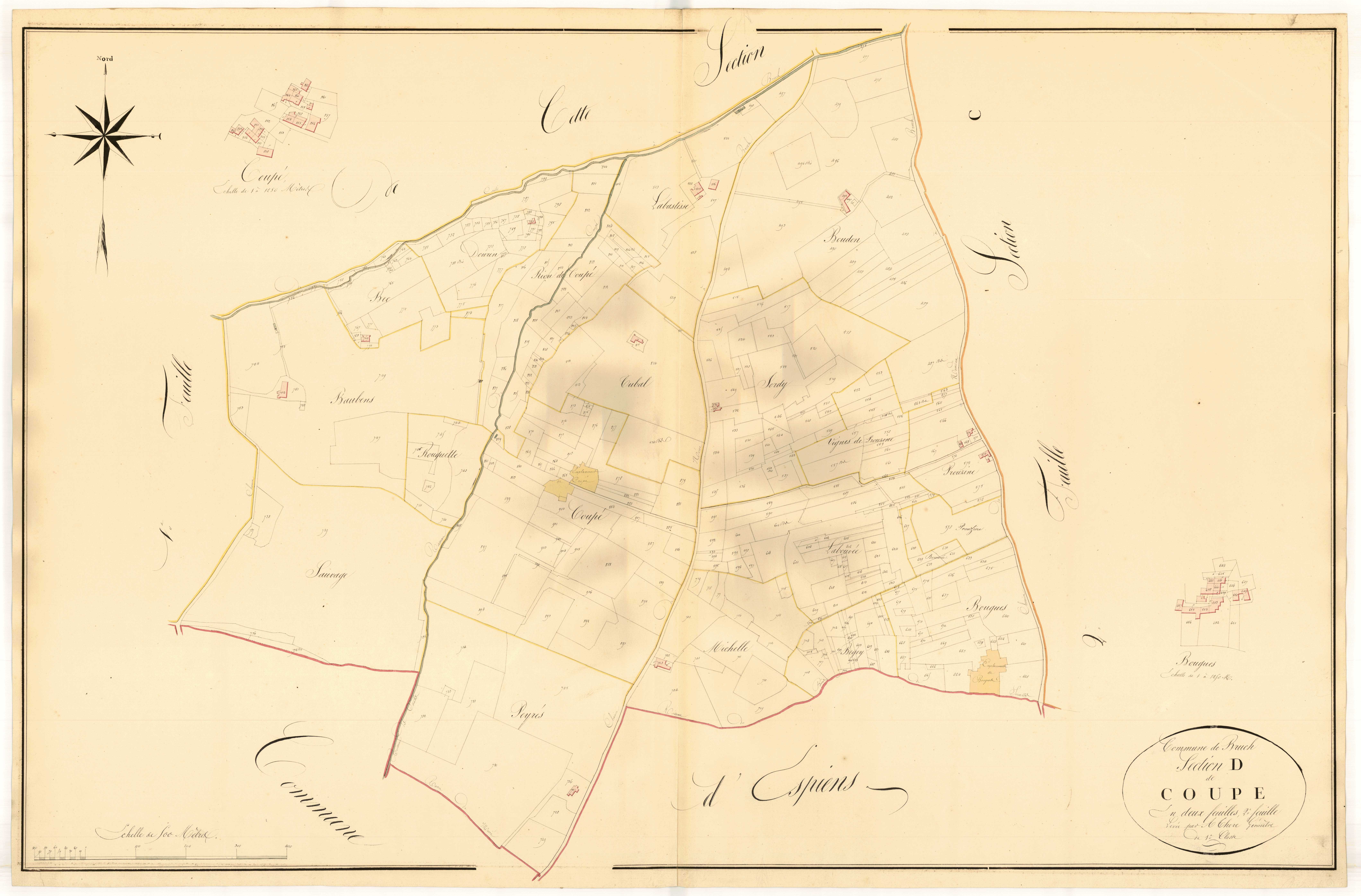Plan napoléonien, atlas-D2 Coupe, Bruch