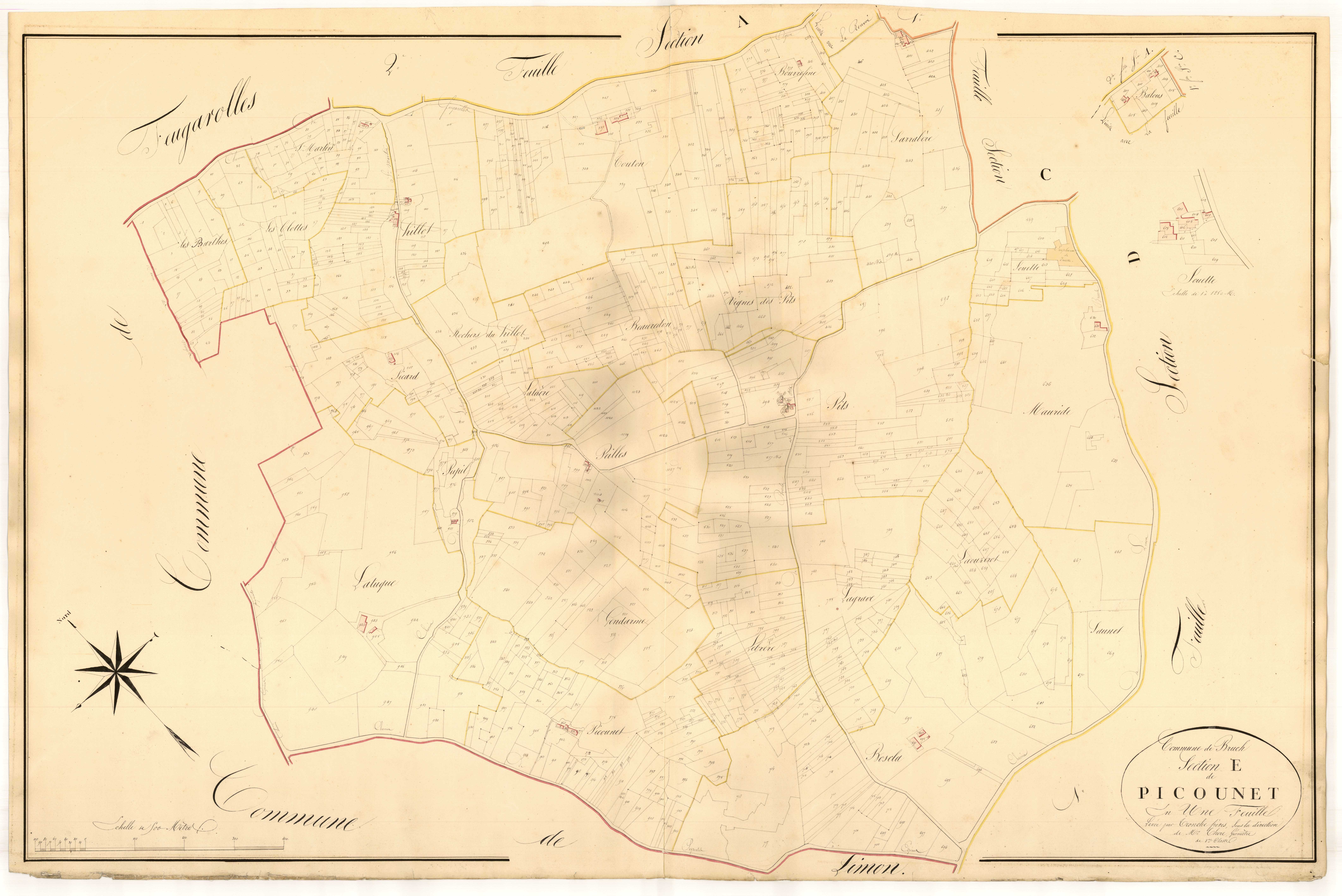 Plan napoléonien, atlas-E Picounet, Bruch