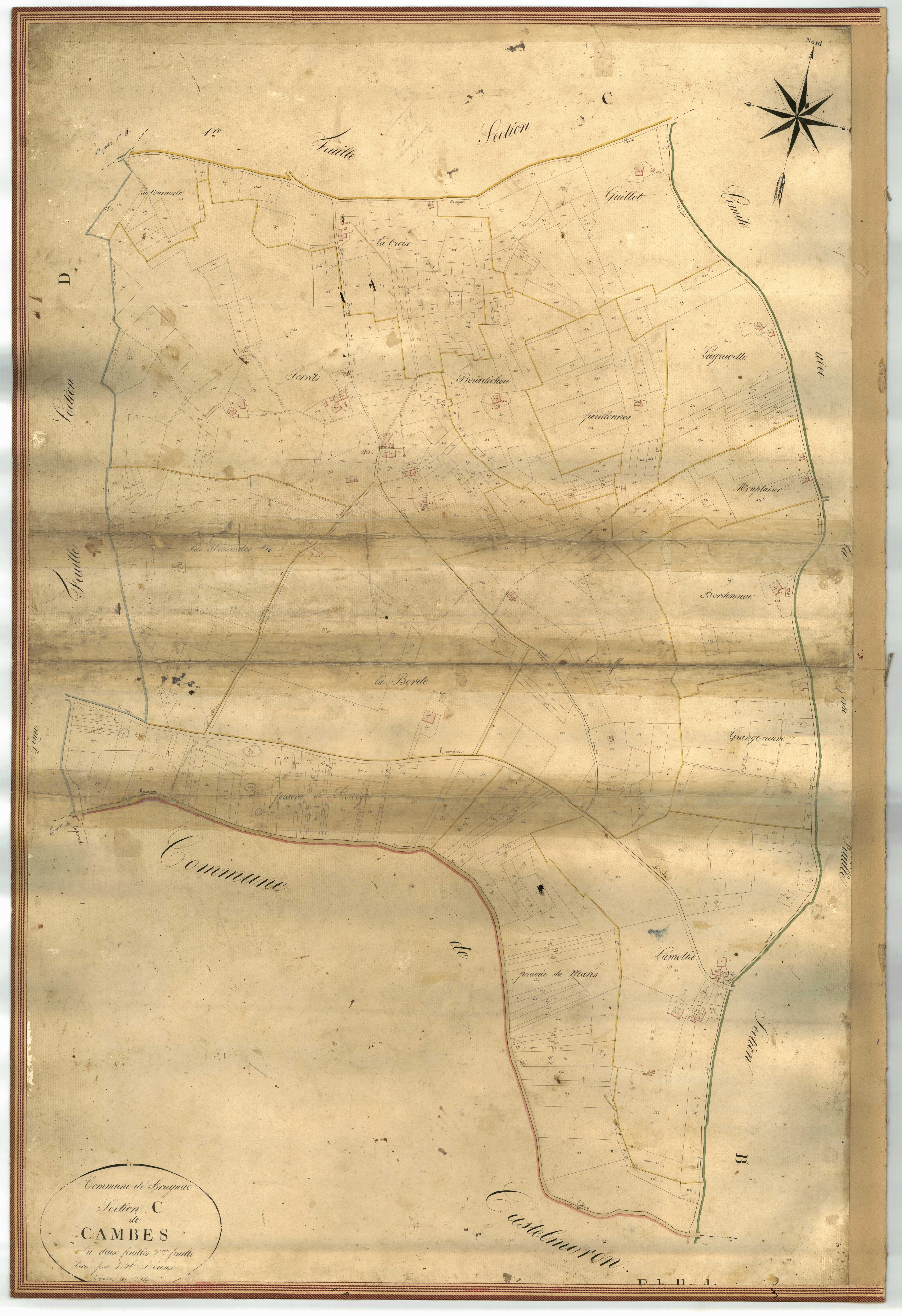 Plan napoléonien-C2 Cambes, Brugnac