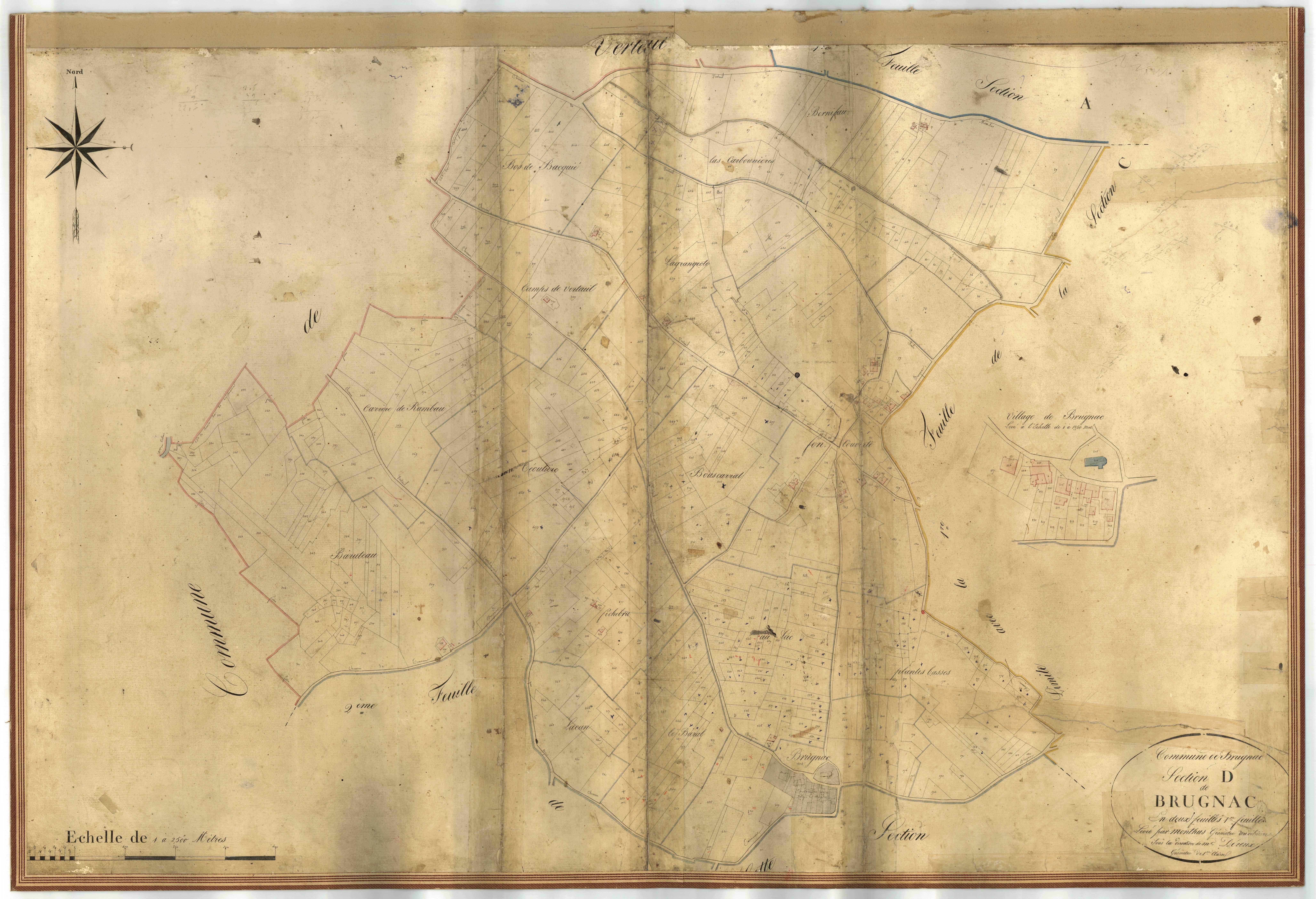 Plan napoléonien-D1 Brugnac, Brugnac
