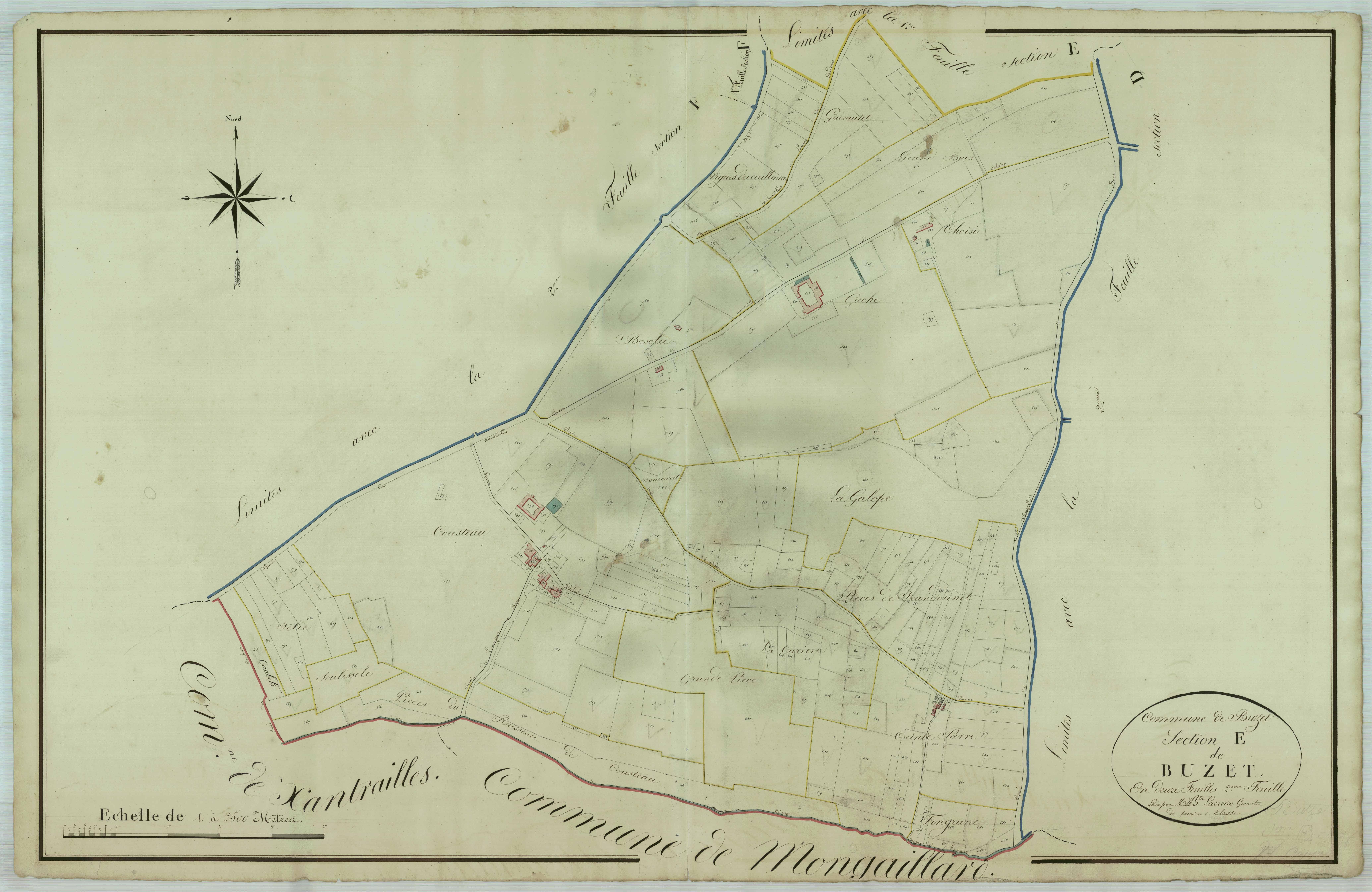 Plan napoléonien, atlas-E2 Buzet, Buzet-sur-Baïse