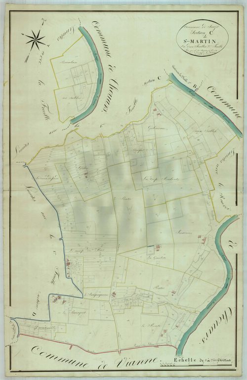 Plan napoléonien, atlas-C2 Saint-Martin, Buzet-sur-Baïse