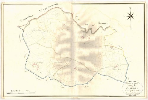 Plan napoléonien, atlas-B1 Saint-Surin, Cahuzac