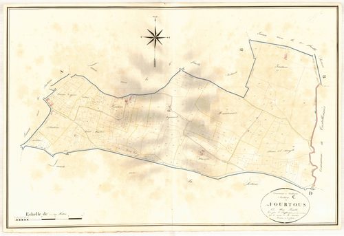 Plan napoléonien, atlas-C Fourtous, Cahuzac