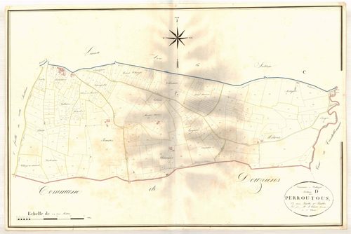 Plan napoléonien, atlas-D2 Perroutous, Cahuzac