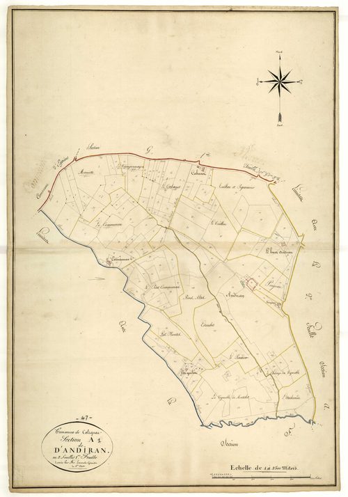 Plan napoléonien, atlas-A1 Andiran, Calignac