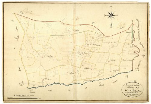Plan napoléonien, atlas-A2 Andiran, Calignac