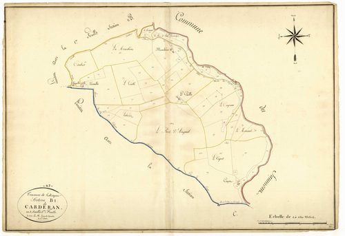 Plan napoléonien, atlas-B2 Carderan, Calignac
