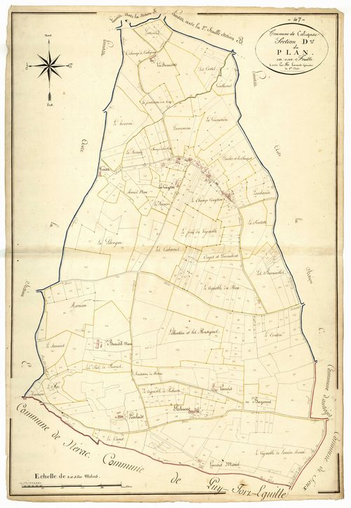 Plan napoléonien, atlas-D Le Plan, Calignac