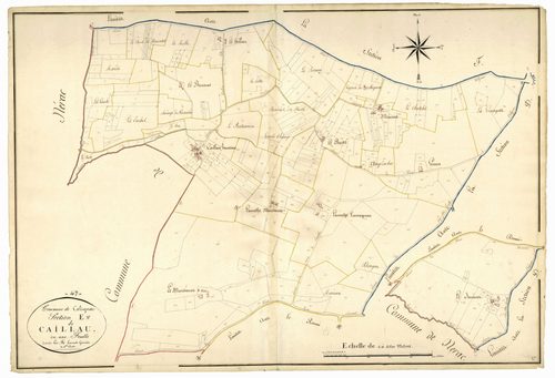 Plan napoléonien, atlas-E Caillau, Calignac