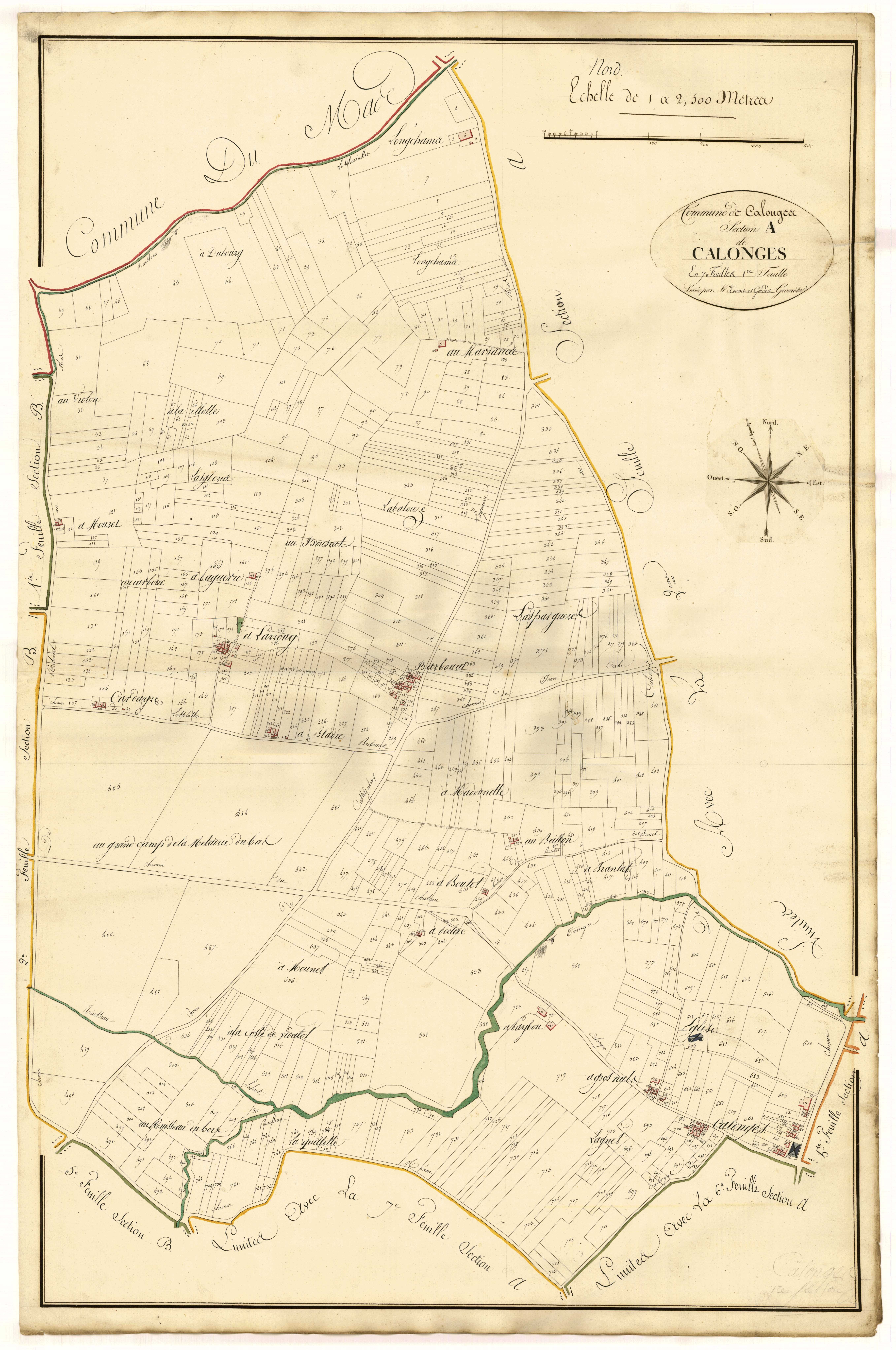 Plan primitif, atlas-A1 Calonges, Calonges
