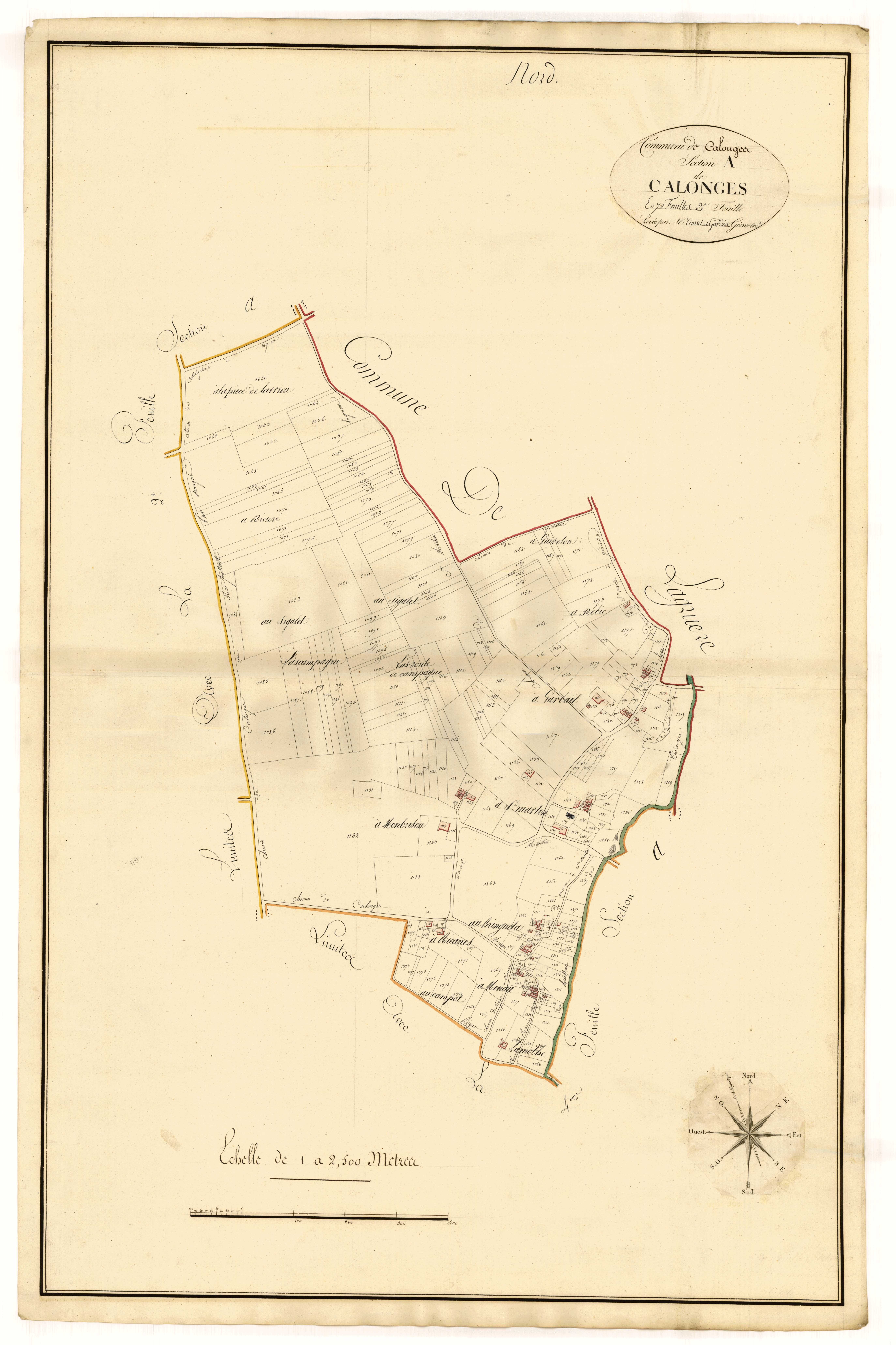 Plan primitif, atlas-A3 Calonges, Calonges