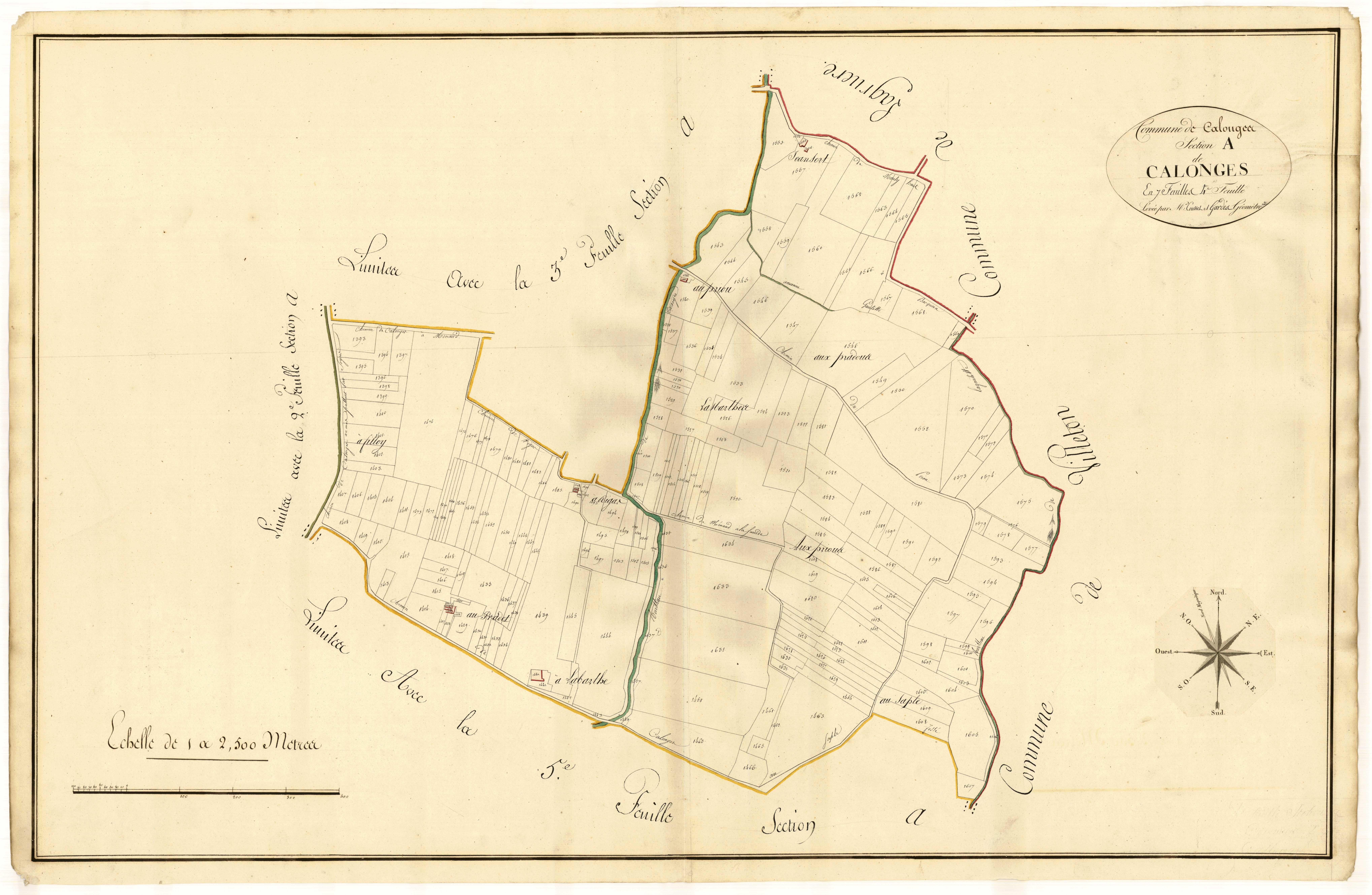 Plan primitif, atlas-A4 Calonges, Calonges
