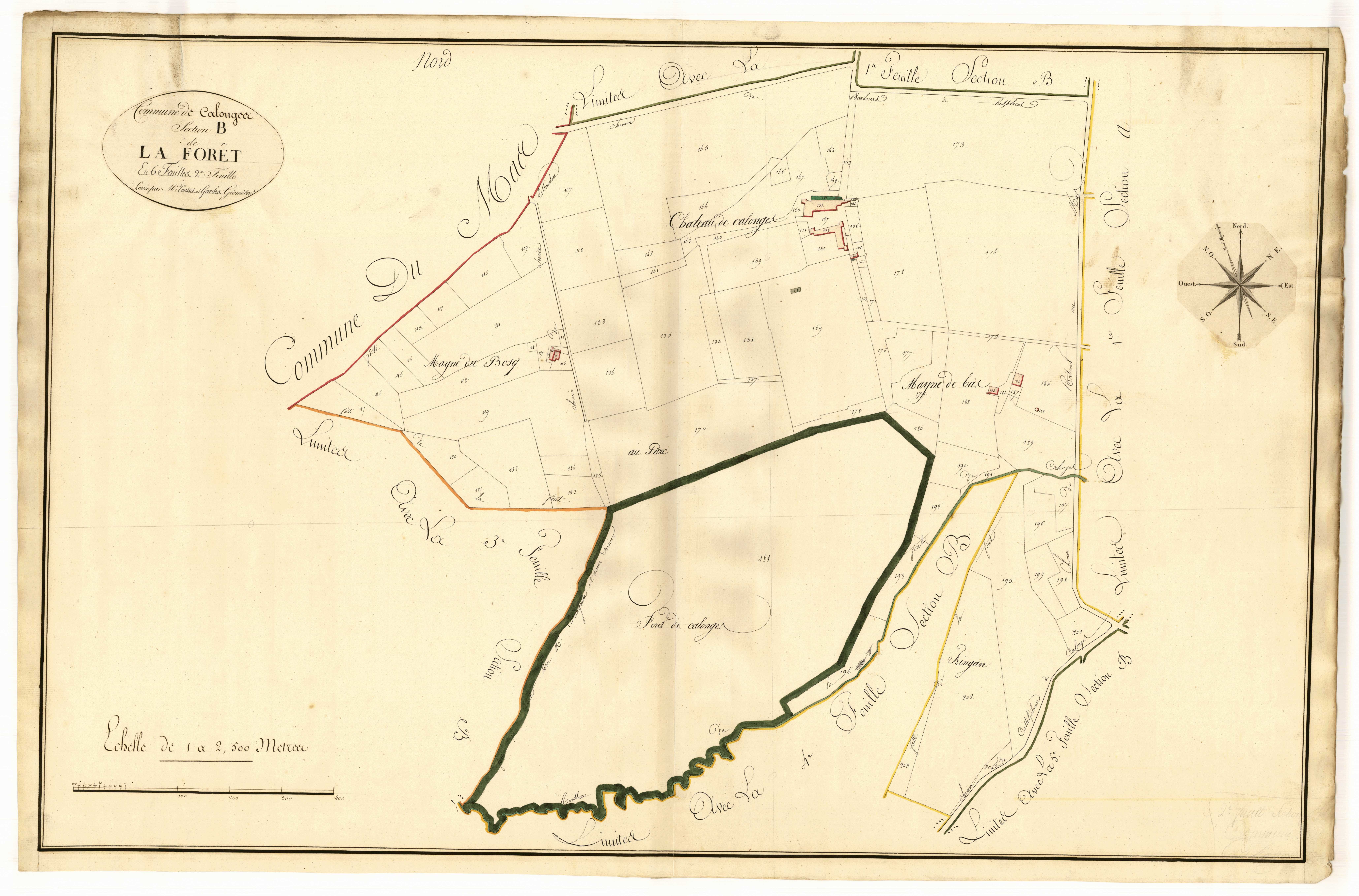 Plan primitif, atlas-B2 La Forêt, Calonges