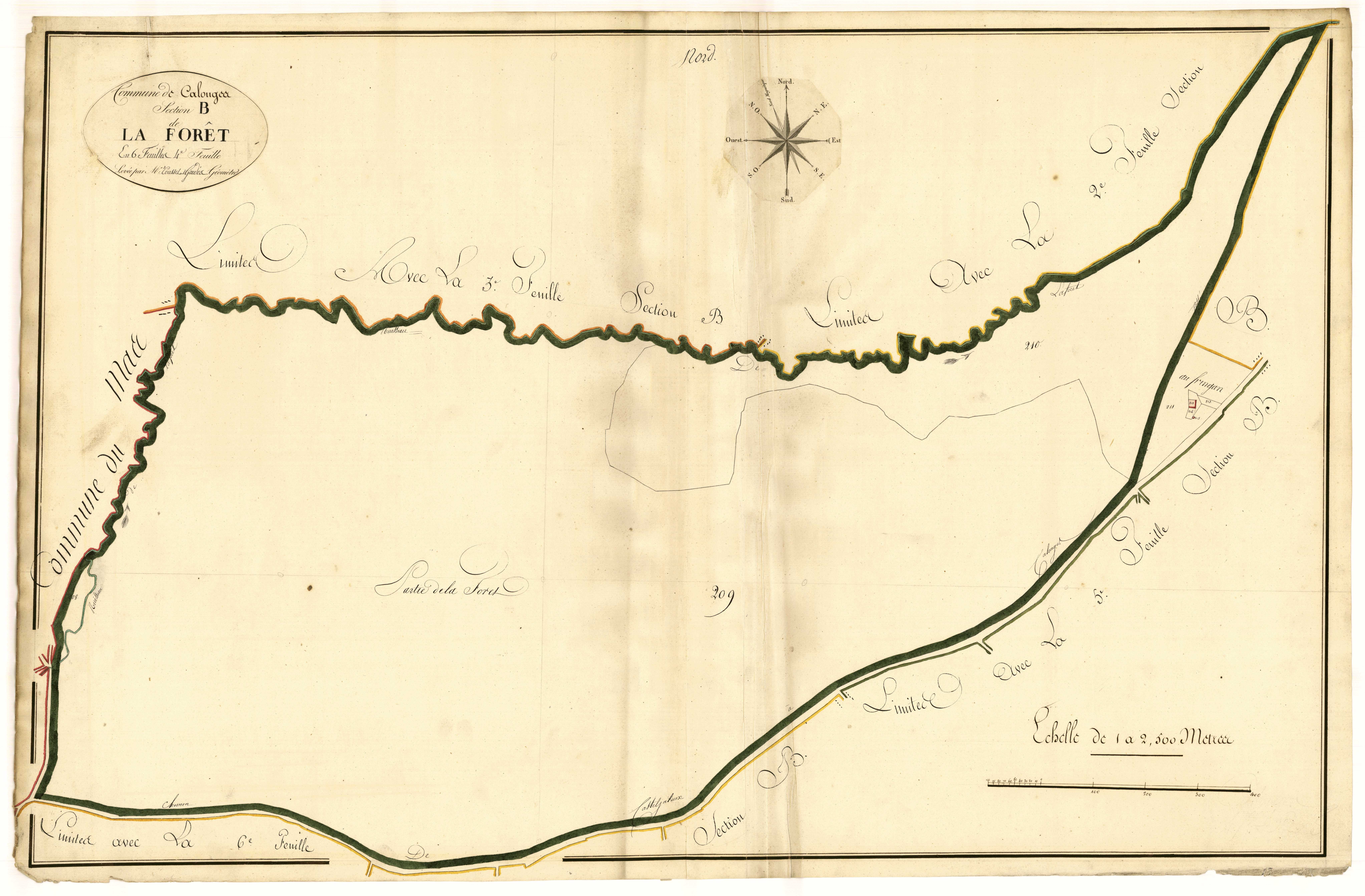 Plan primitif, atlas-B4 La Forêt, Calonges