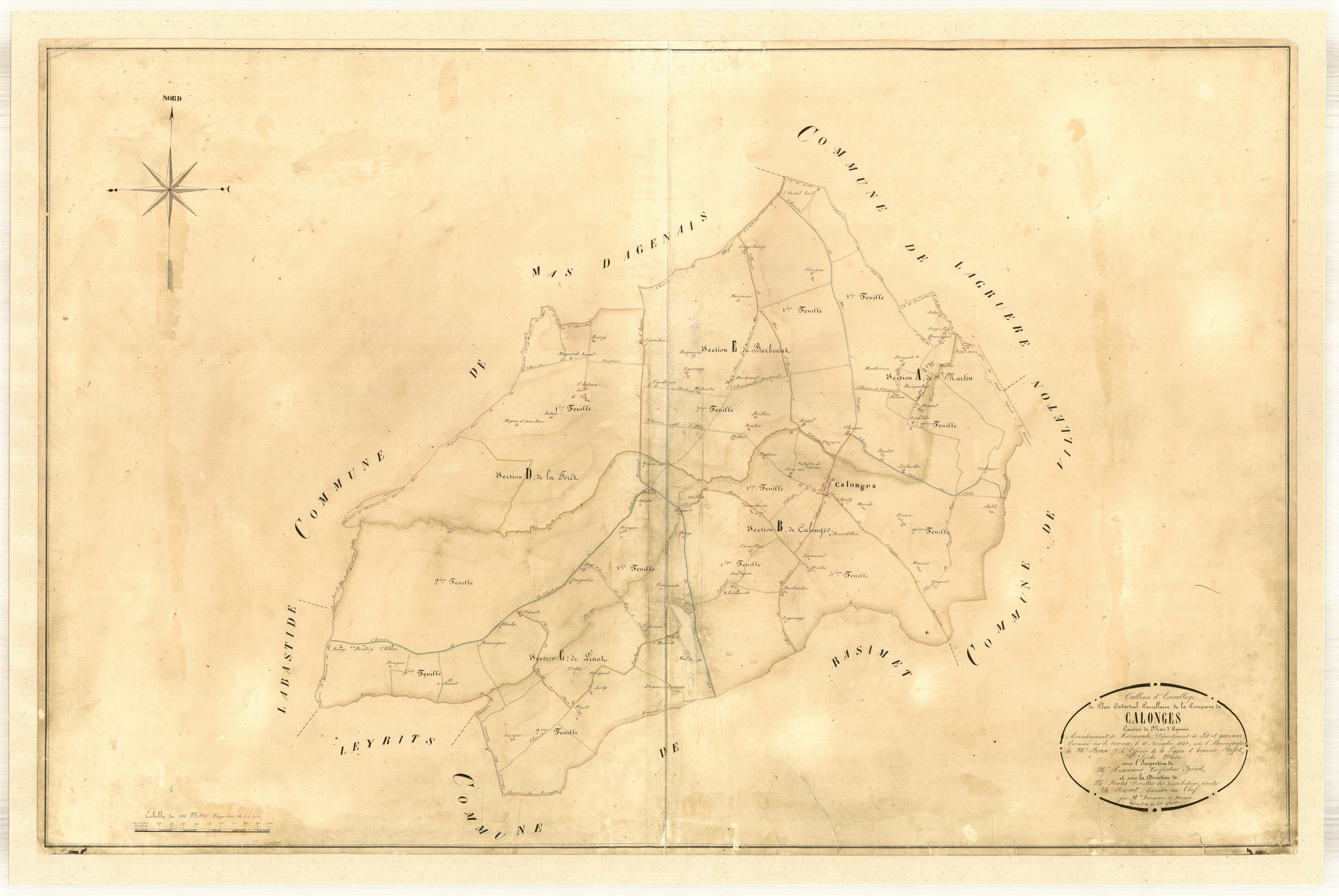 Plan napoléonien-TA, Calonges