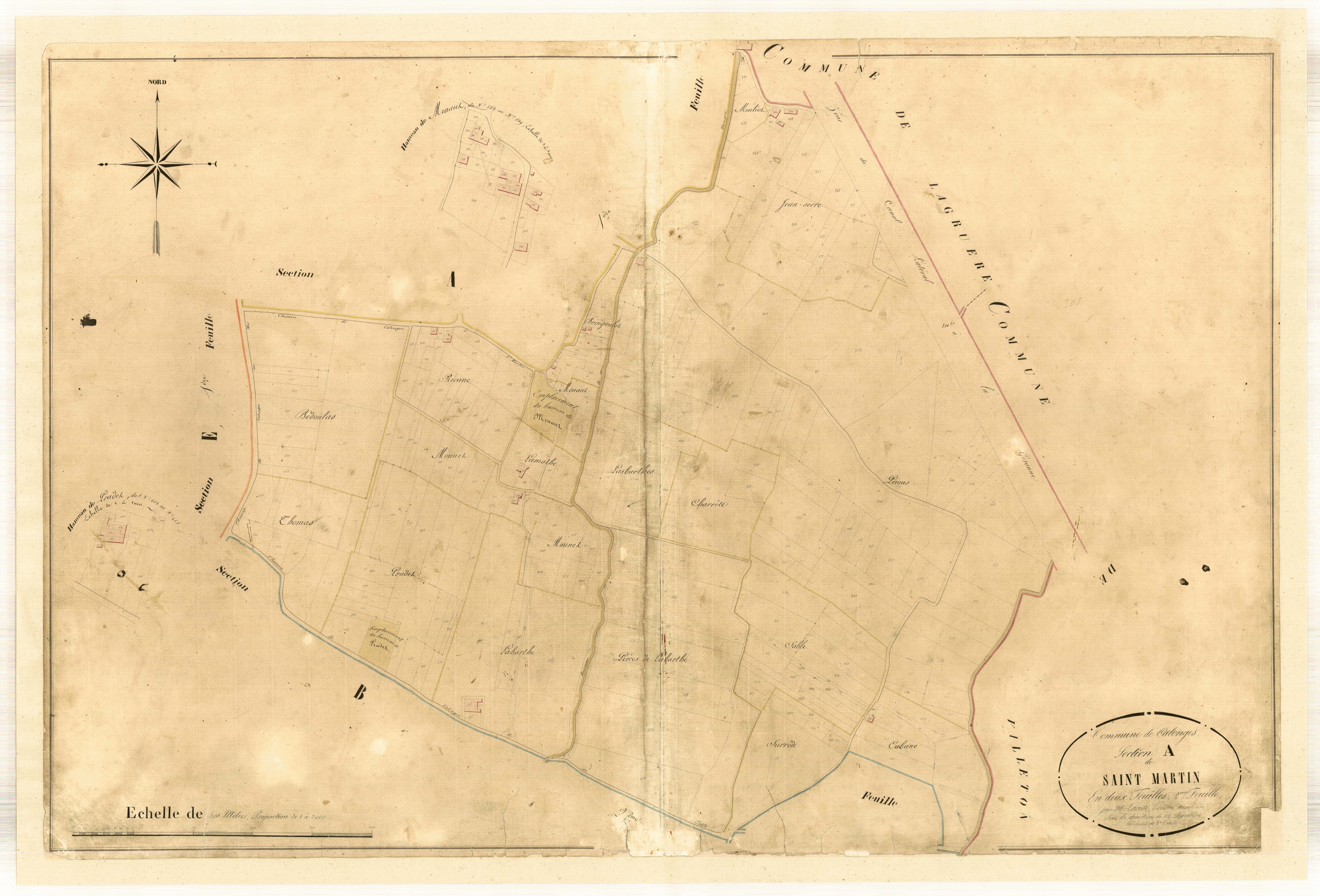 Plan napoléonien-A2 Saint-Martin, Calonges