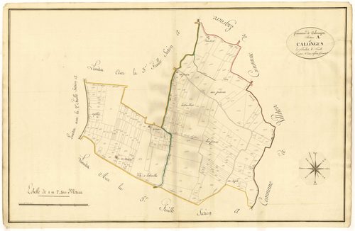 Plan primitif, atlas-A4 Calonges, Calonges