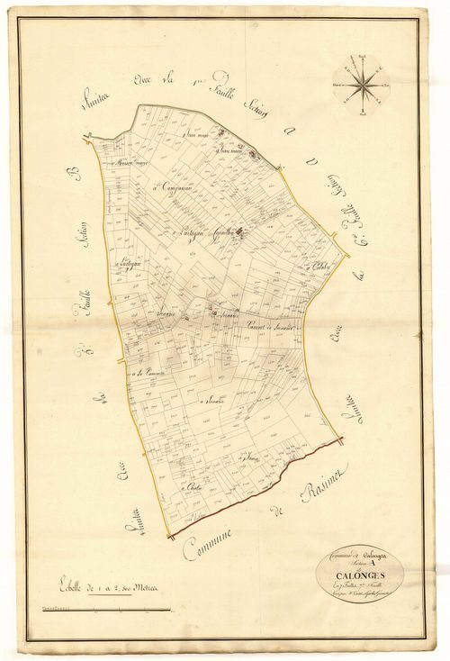 Plan primitif, atlas-A7 Calonges, Calonges
