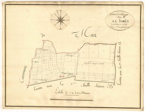 Plan primitif, atlas-B1 La Forêt, Calonges