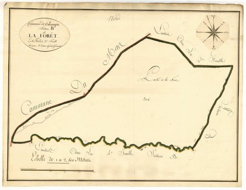 Plan primitif, atlas-B3 La Forêt, Calonges