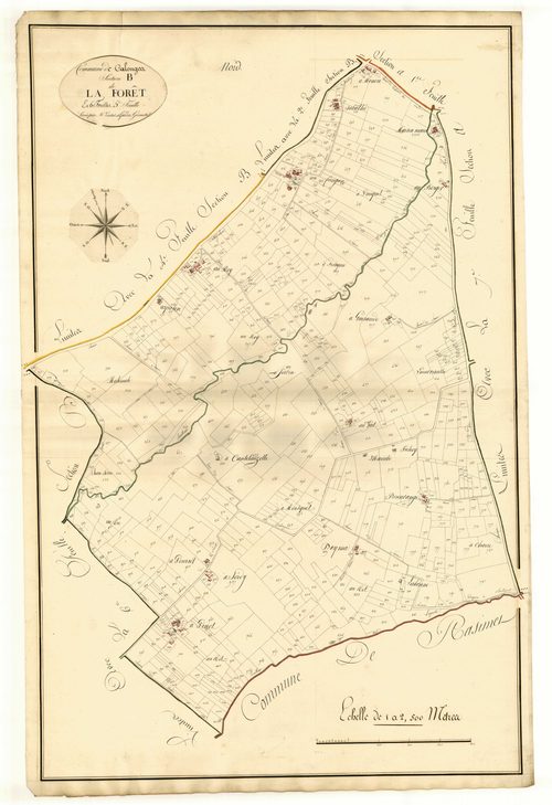 Plan primitif, atlas-B5 La Forêt, Calonges