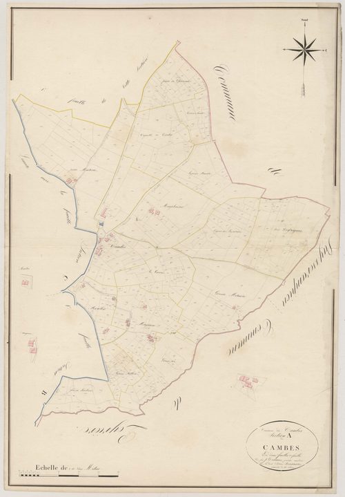 Plan napoléonien, atlas-A2 Cambes, Cambes