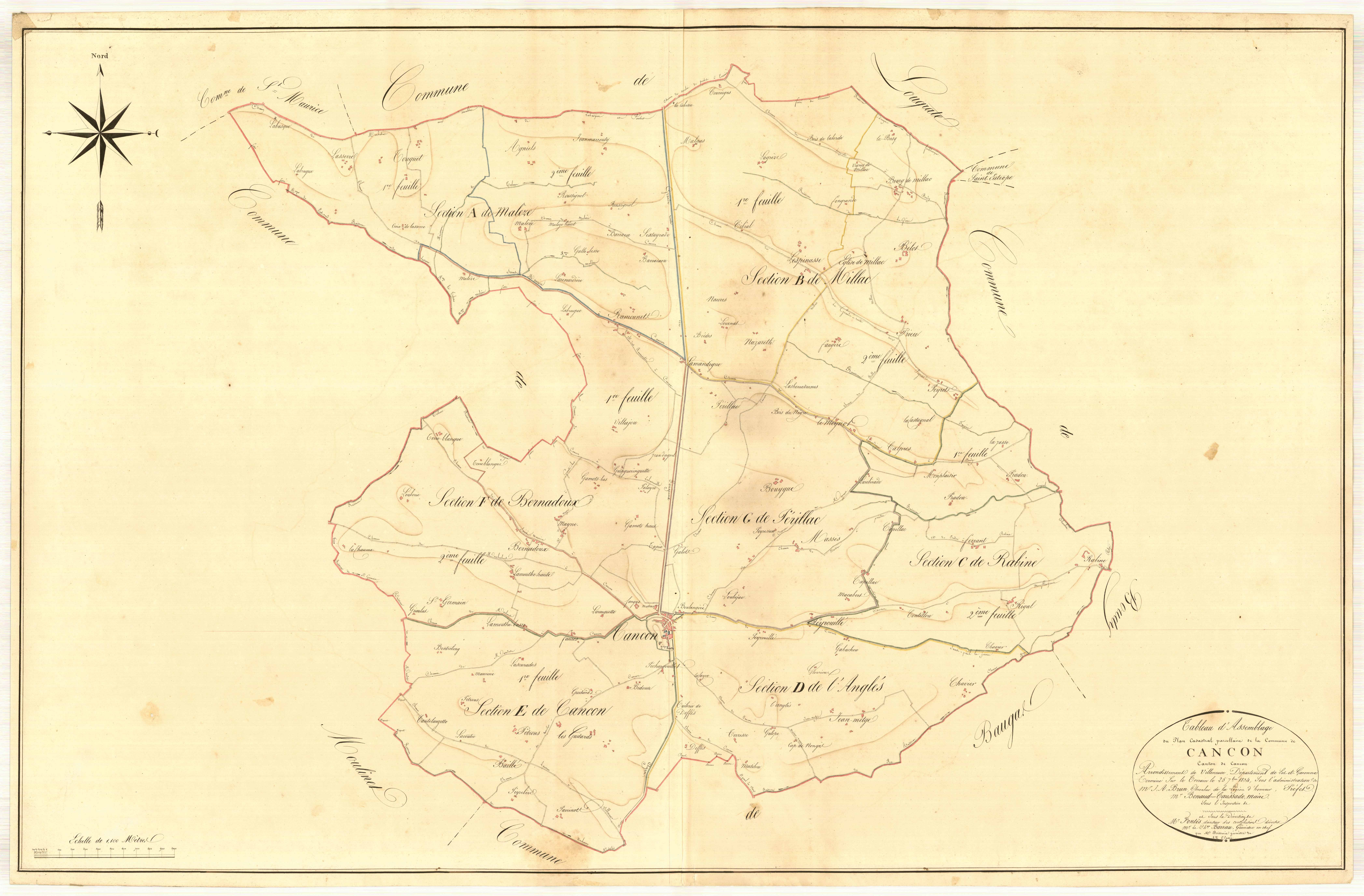 Plan napoléonien, atlas-TA, Cancon