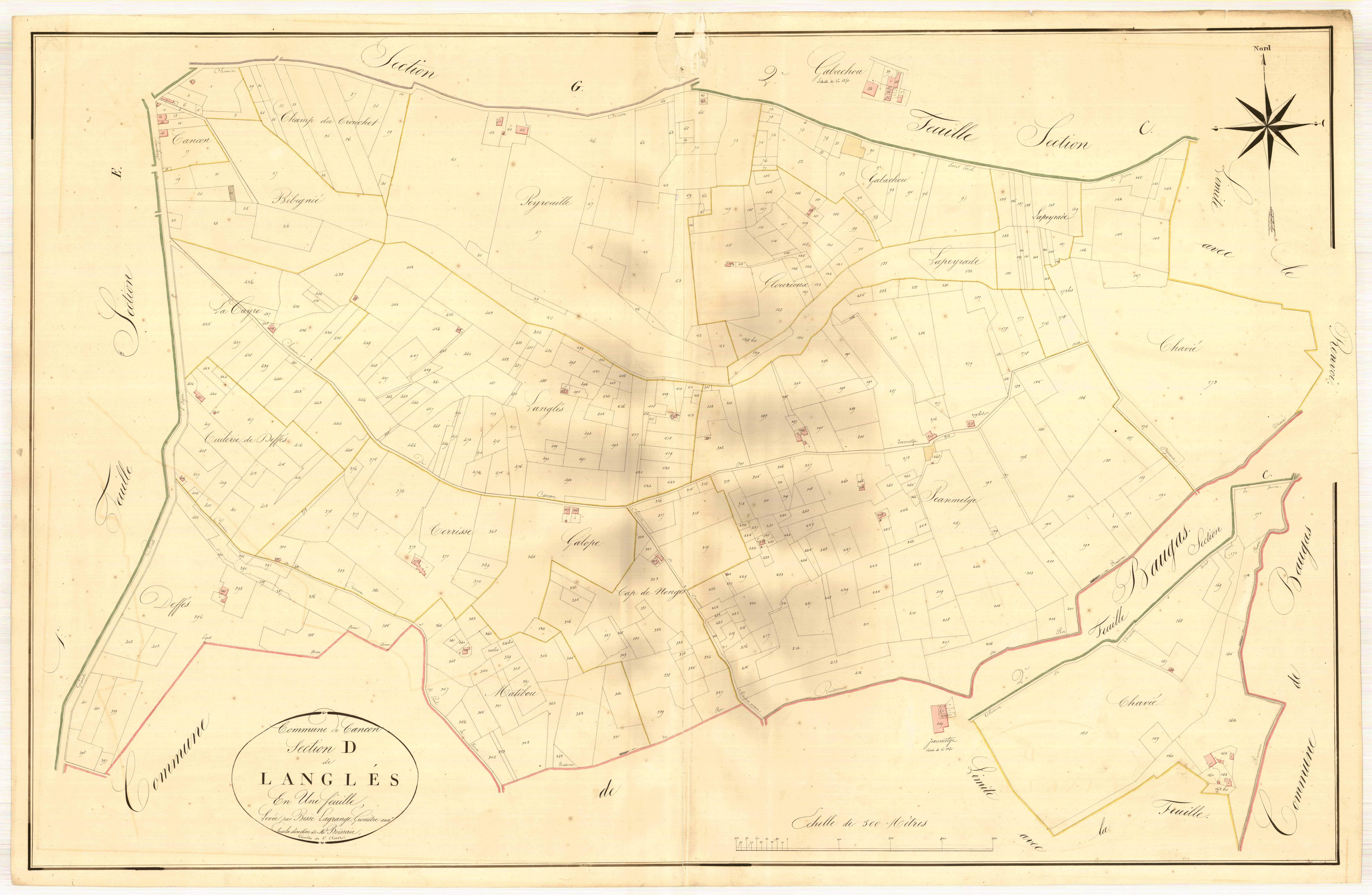 Plan napoléonien, atlas-D L’ Anglès, Cancon