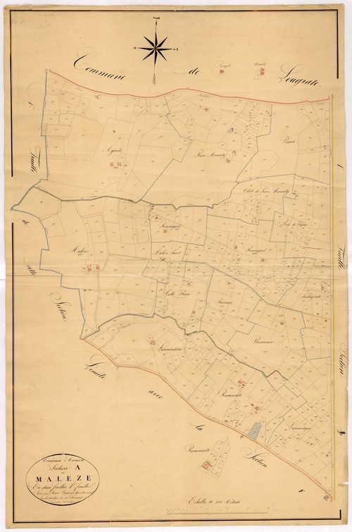 Plan napoléonien, atlas-A2 Malèze, Cancon