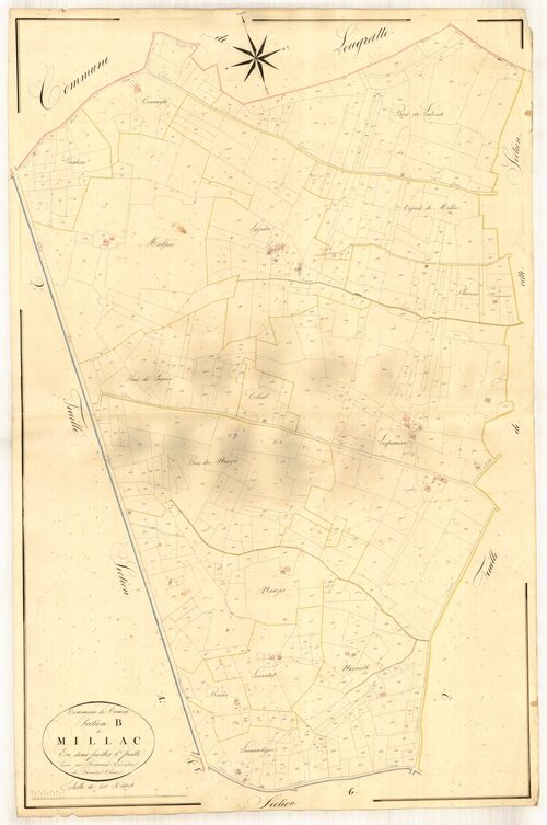 Plan napoléonien, atlas-B1 Millac, Cancon