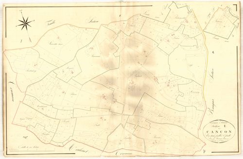 Plan napoléonien, atlas-E1 Cancon, Cancon