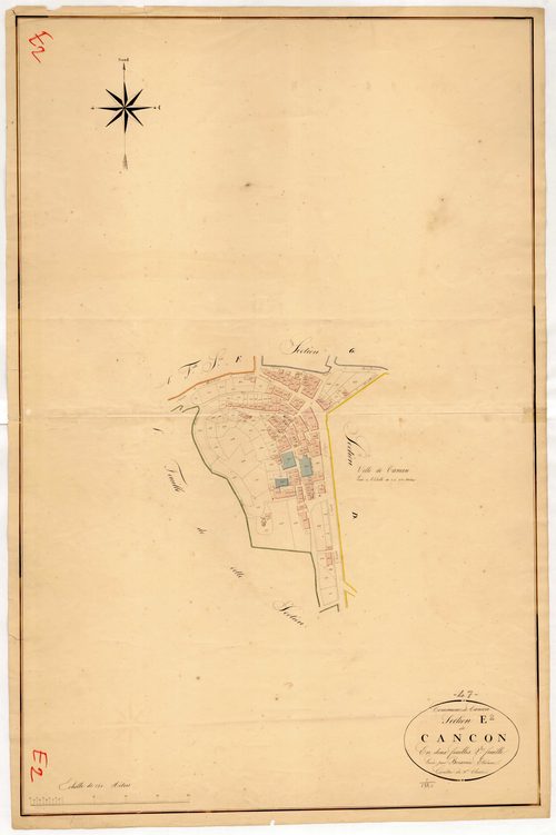 Plan napoléonien, atlas-E2 Cancon, Cancon