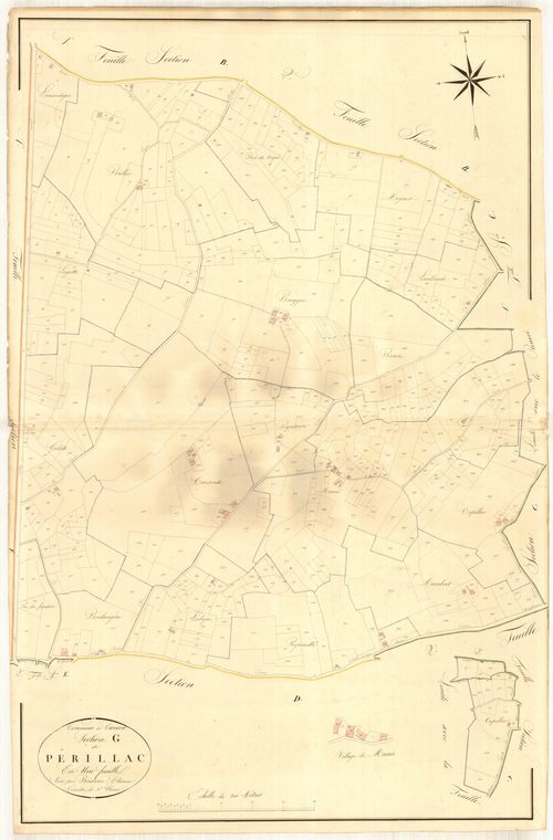 Plan napoléonien, atlas-G Périllac, Cancon