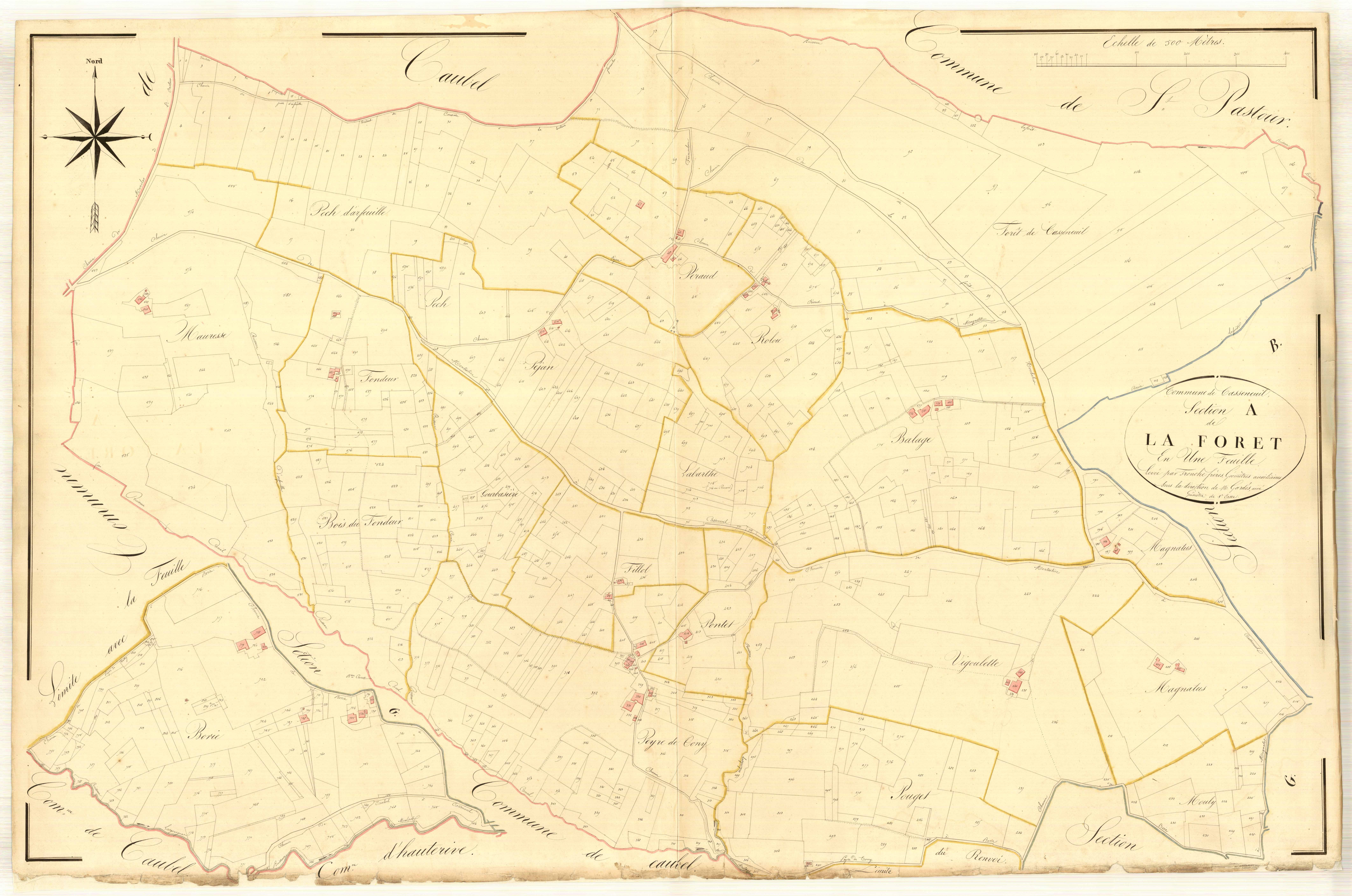 Plan napoléonien, atlas-A La Forêt, Casseneuil